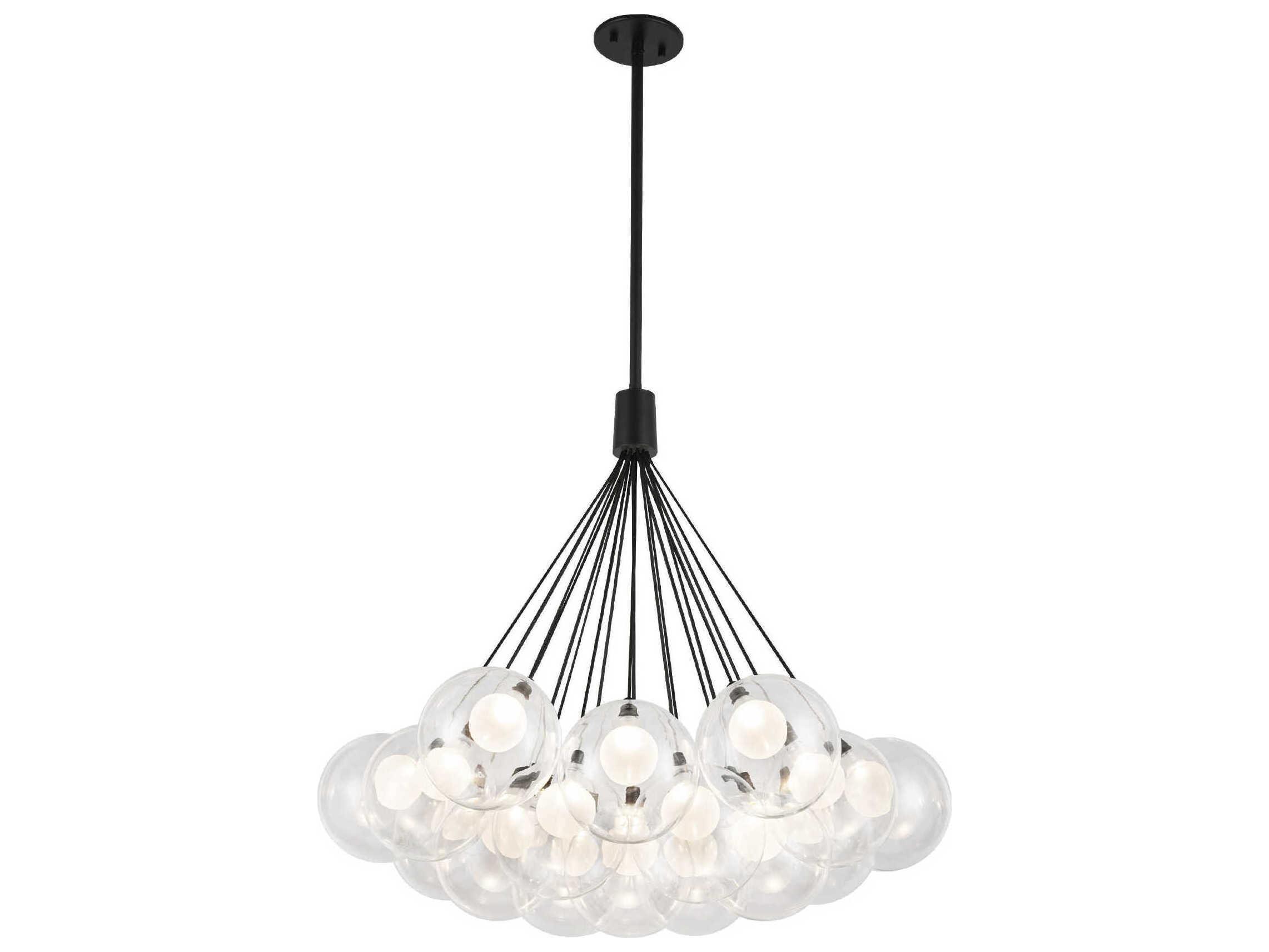 Kuzco Lighting Bolla Black Globe Chandelier