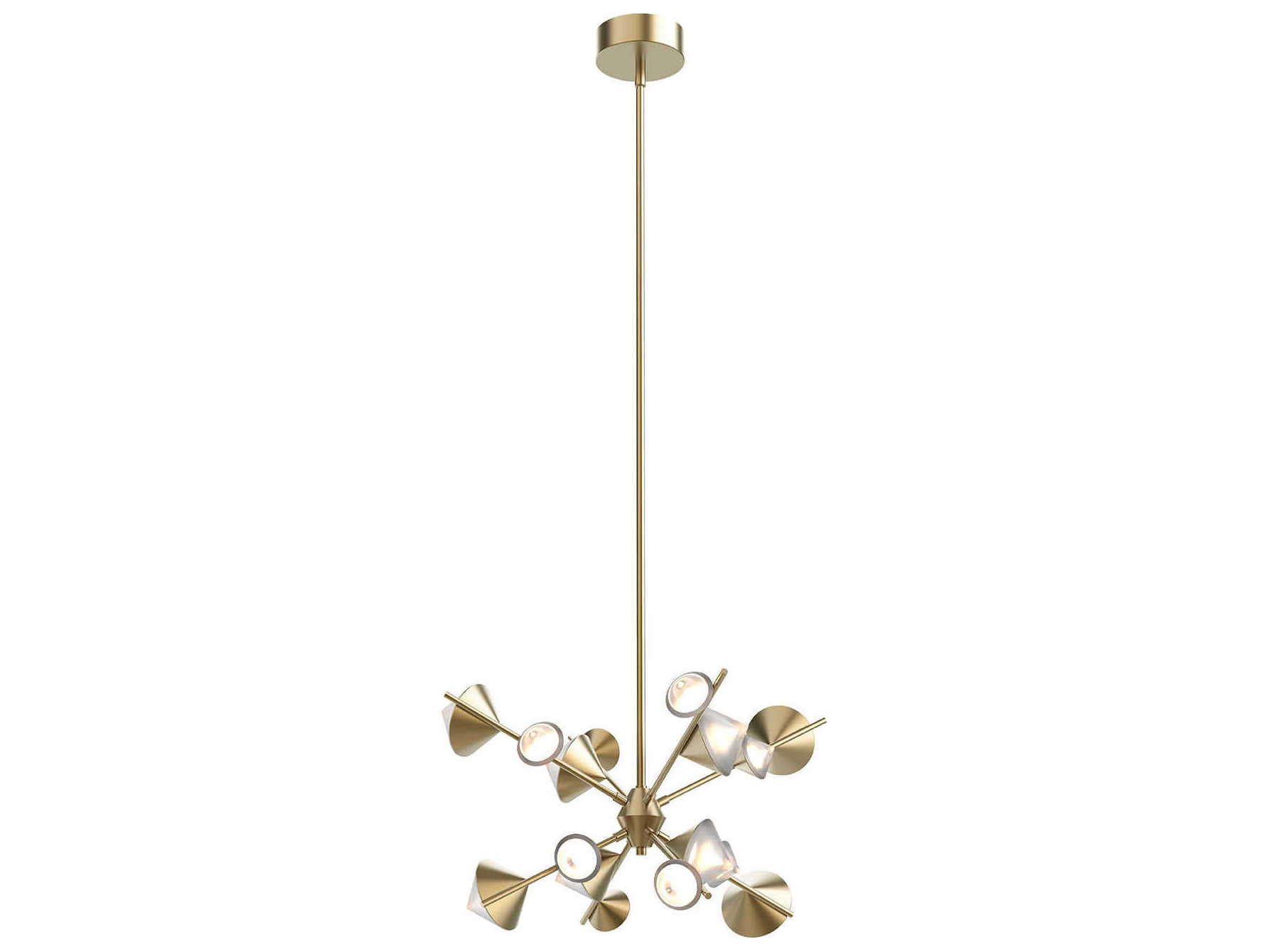 Kuzco Lighting Geode Brushed Gold Sputnik Chandelier