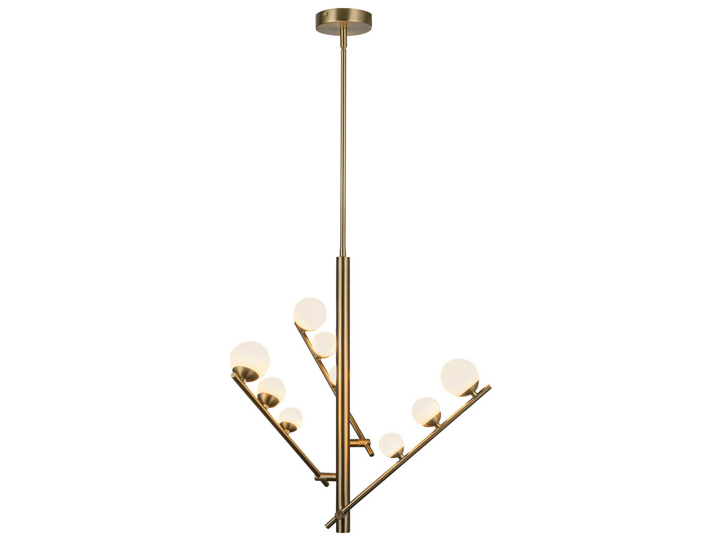 Kuzco Lighting Juniper Brushed Gold Round Chandelier