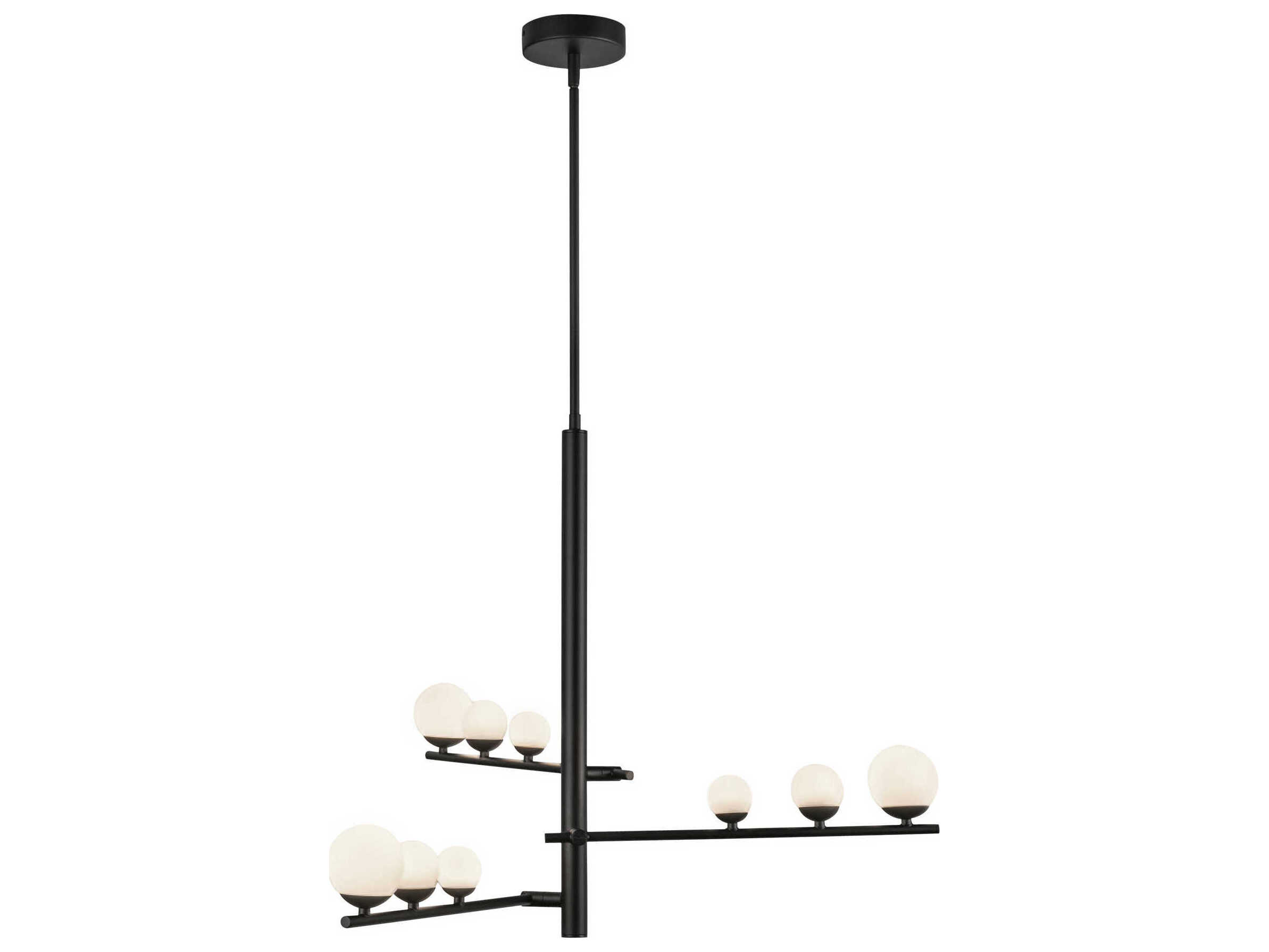 Kuzco Lighting Juniper Black Round Chandelier