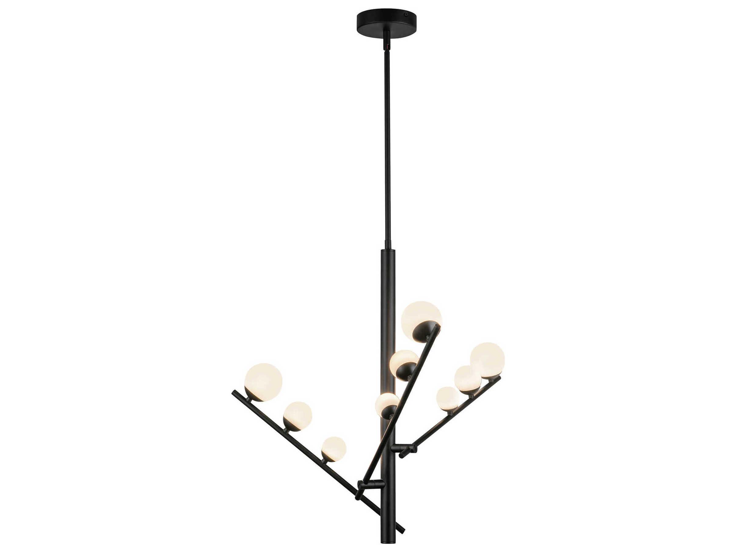 Kuzco Lighting Juniper Black Round Chandelier