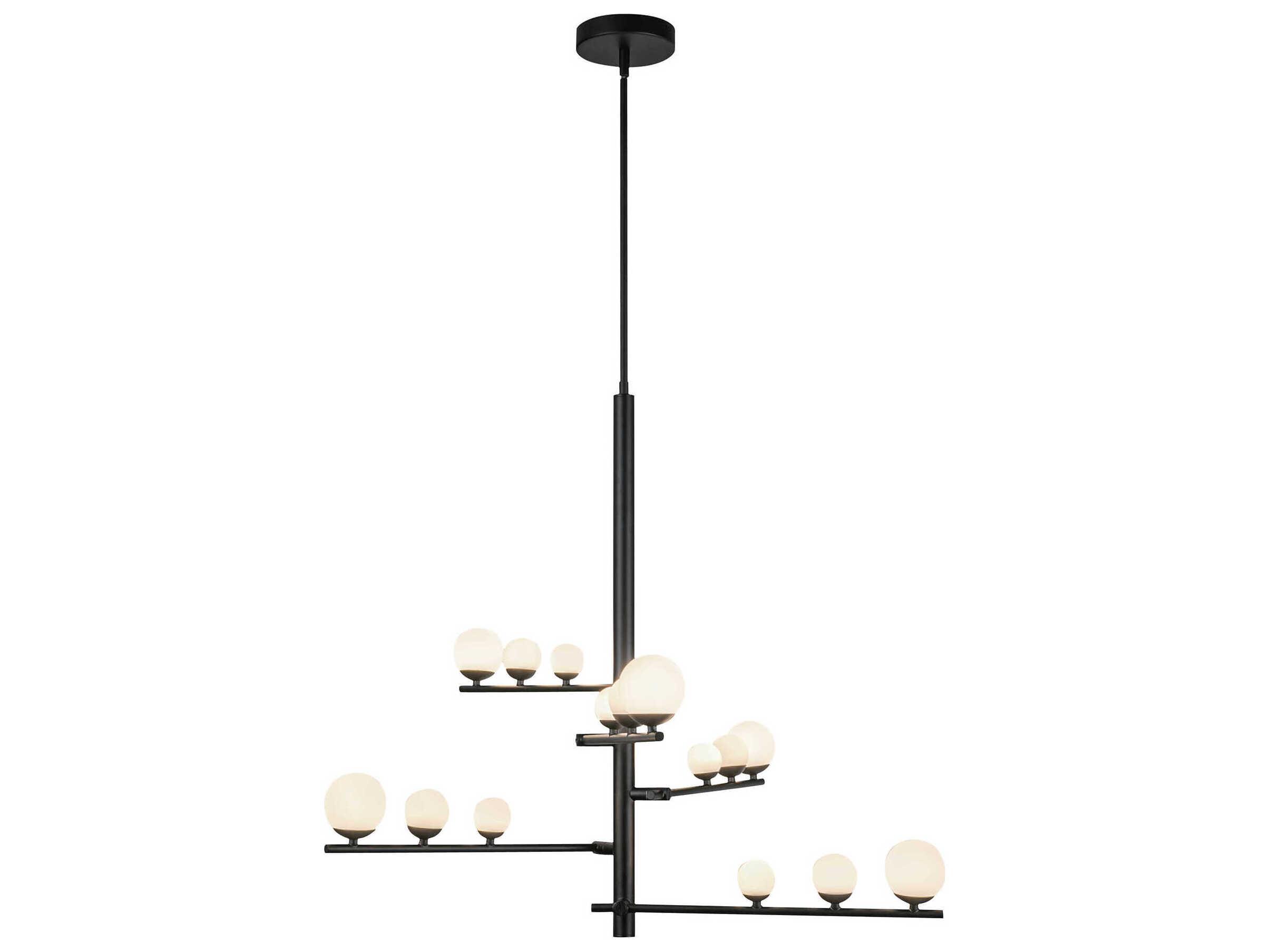 Kuzco Lighting Juniper Black Globe Chandelier