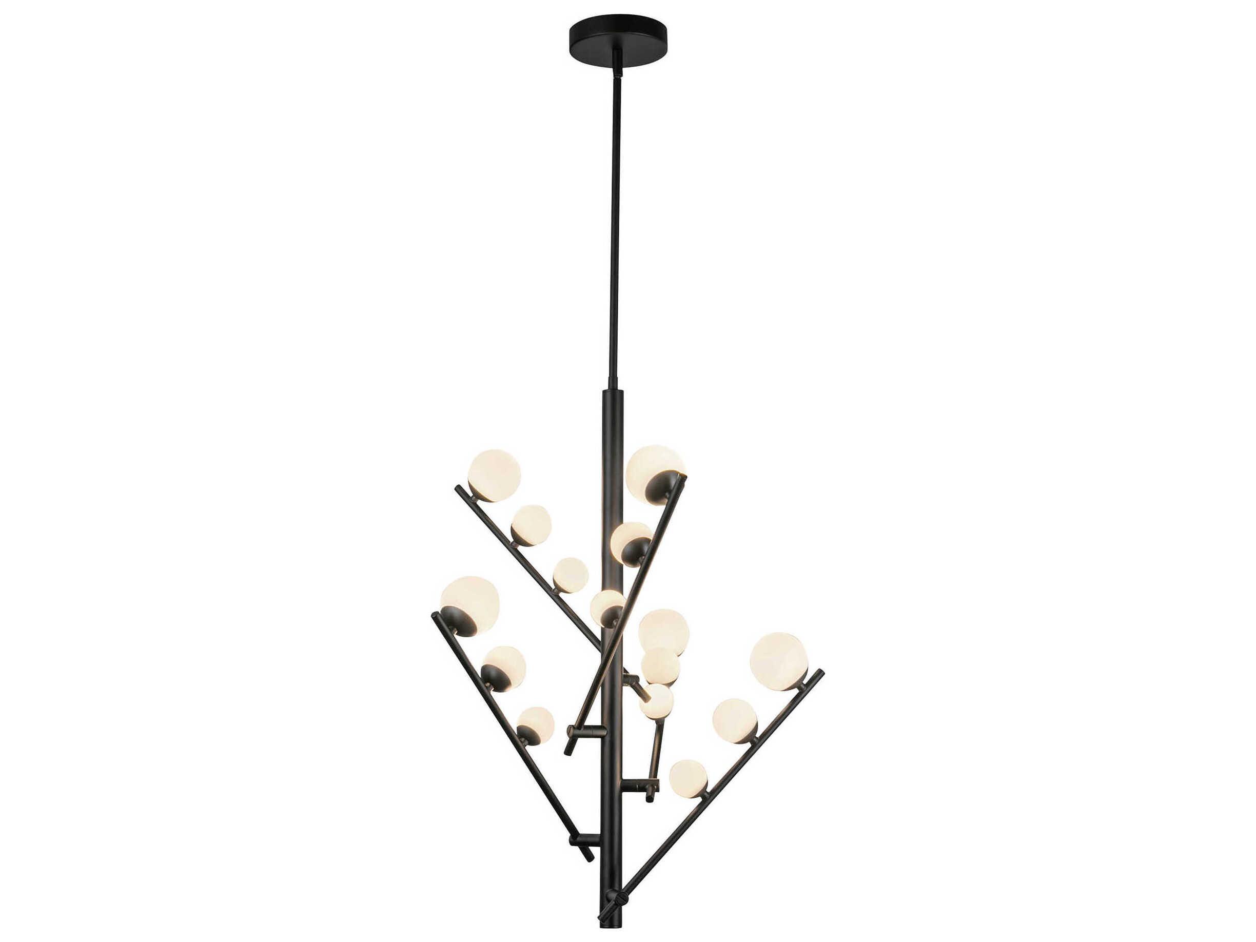 Kuzco Lighting Juniper Black Globe Chandelier