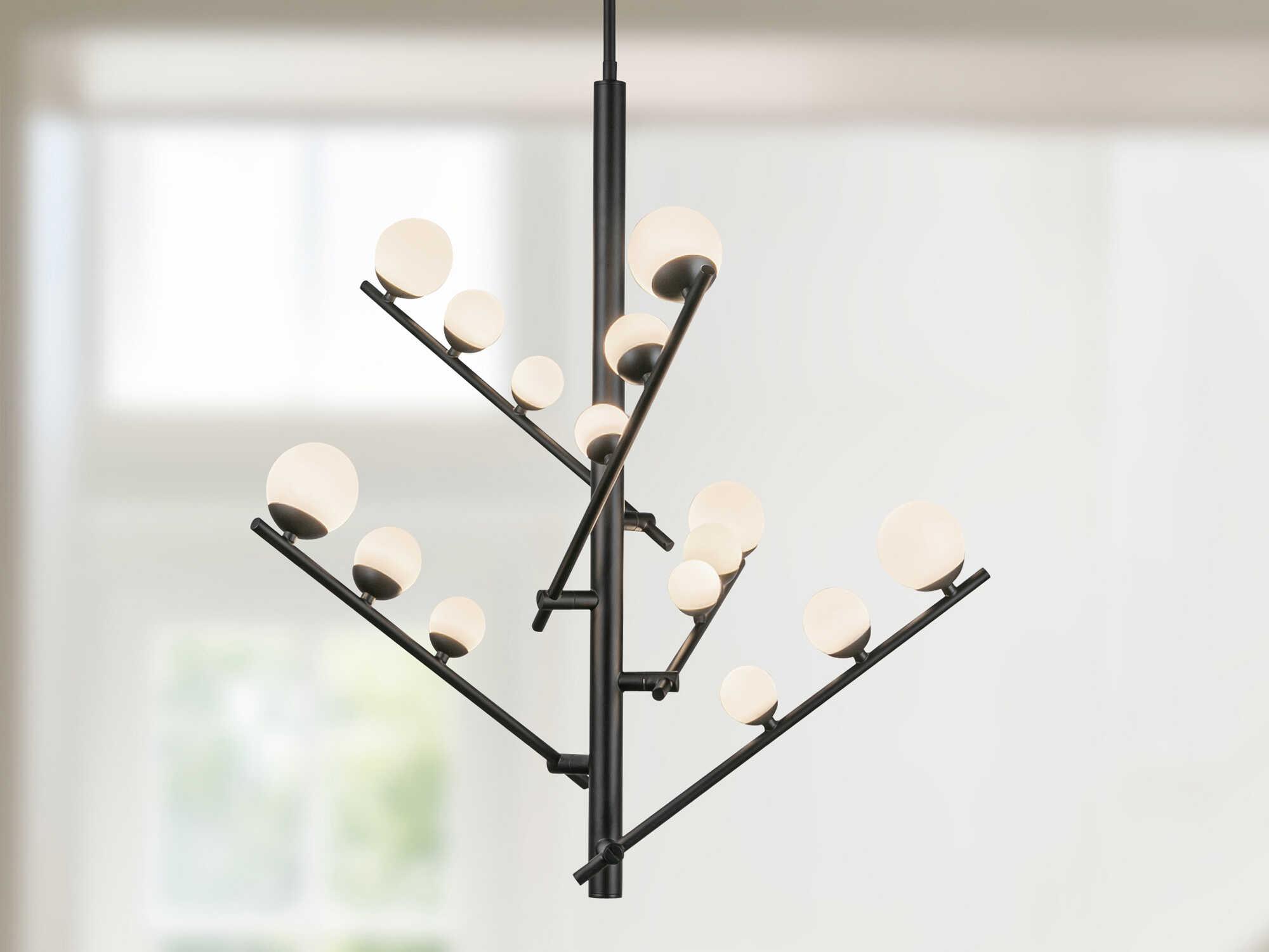 Kuzco Lighting Juniper Black Globe Chandelier
