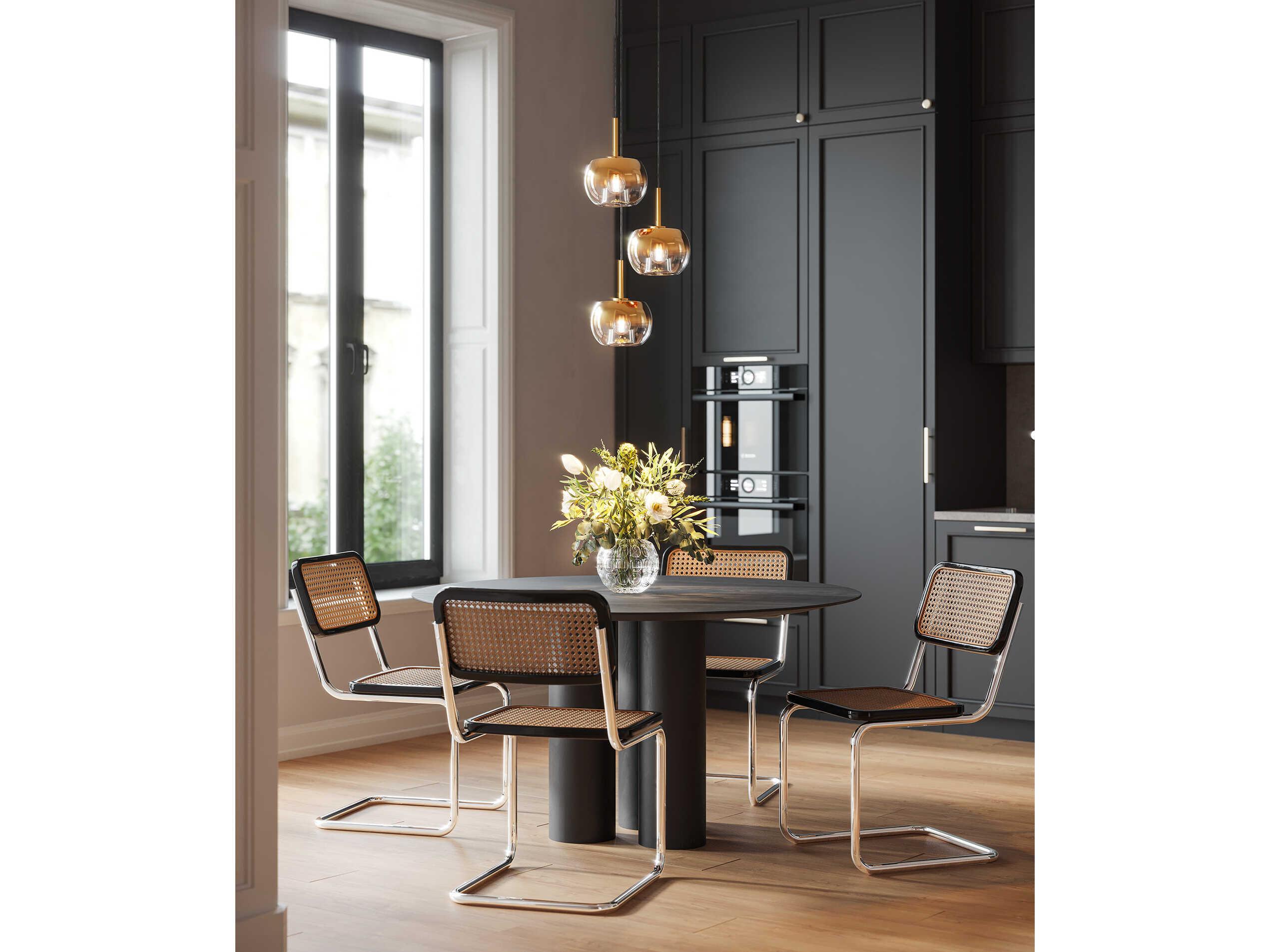 Kuzco Lighting Samar 3-Light Brushed Gold Copper Globe Chandelier