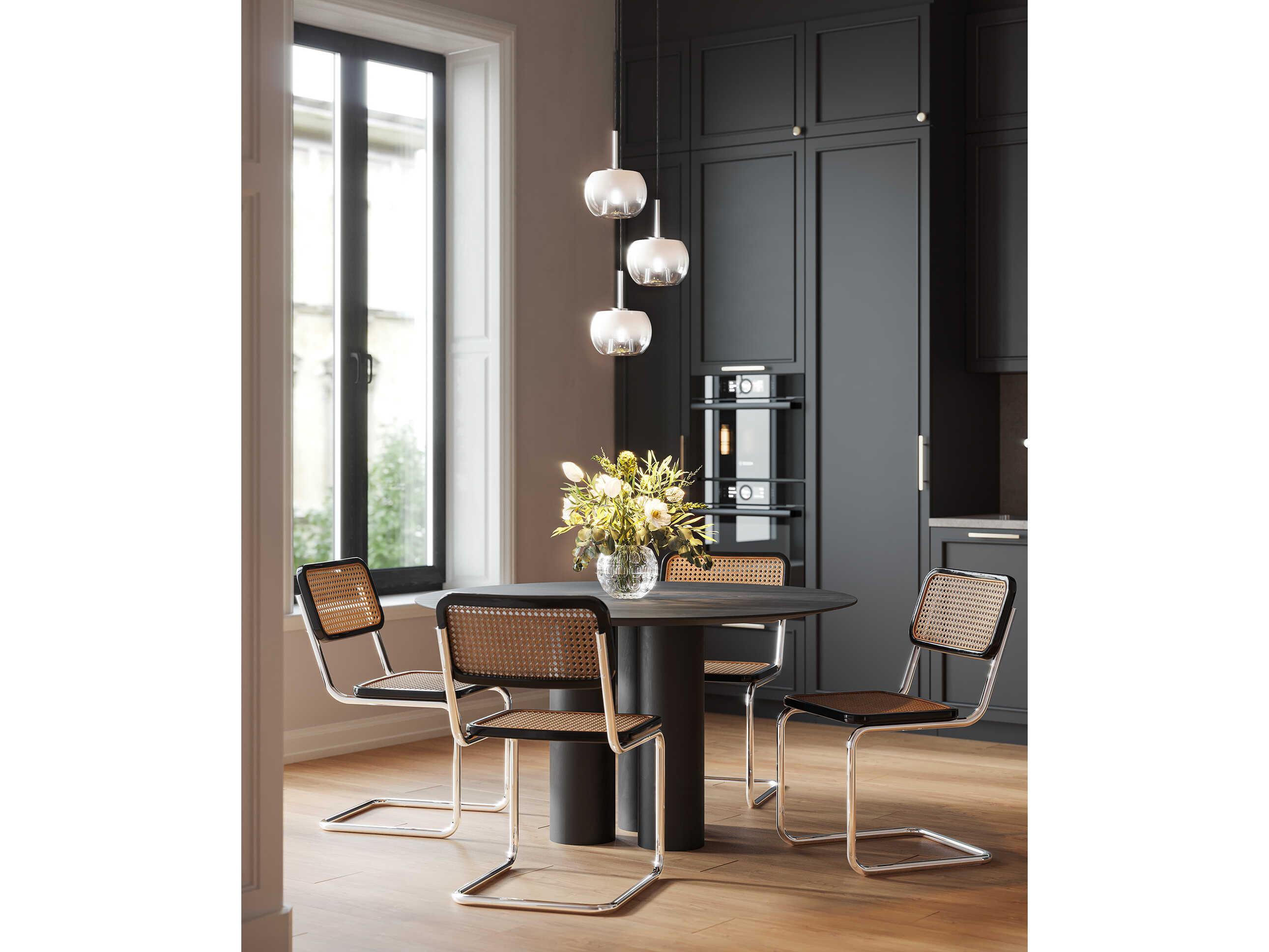 Kuzco Lighting Samar 3-Light Chrome Globe Chandelier