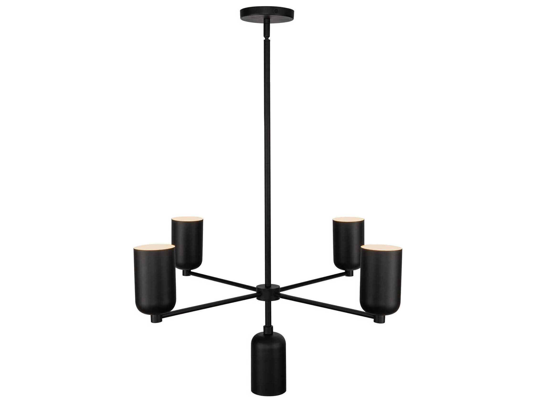 Kuzco Lighting Nola 5-Light Black Chandelier