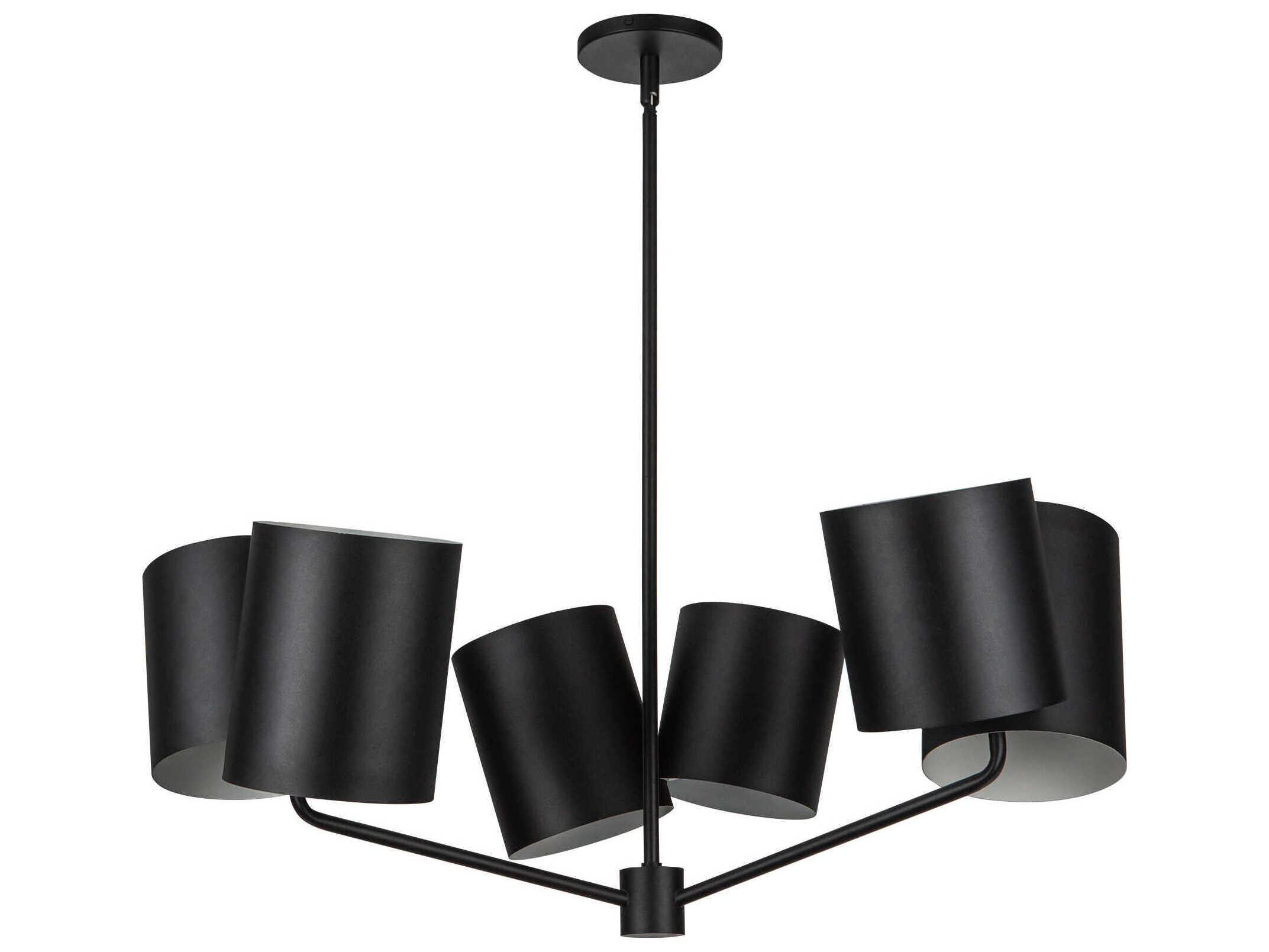 Kuzco Lighting Keiko 6-Light Black Chandelier