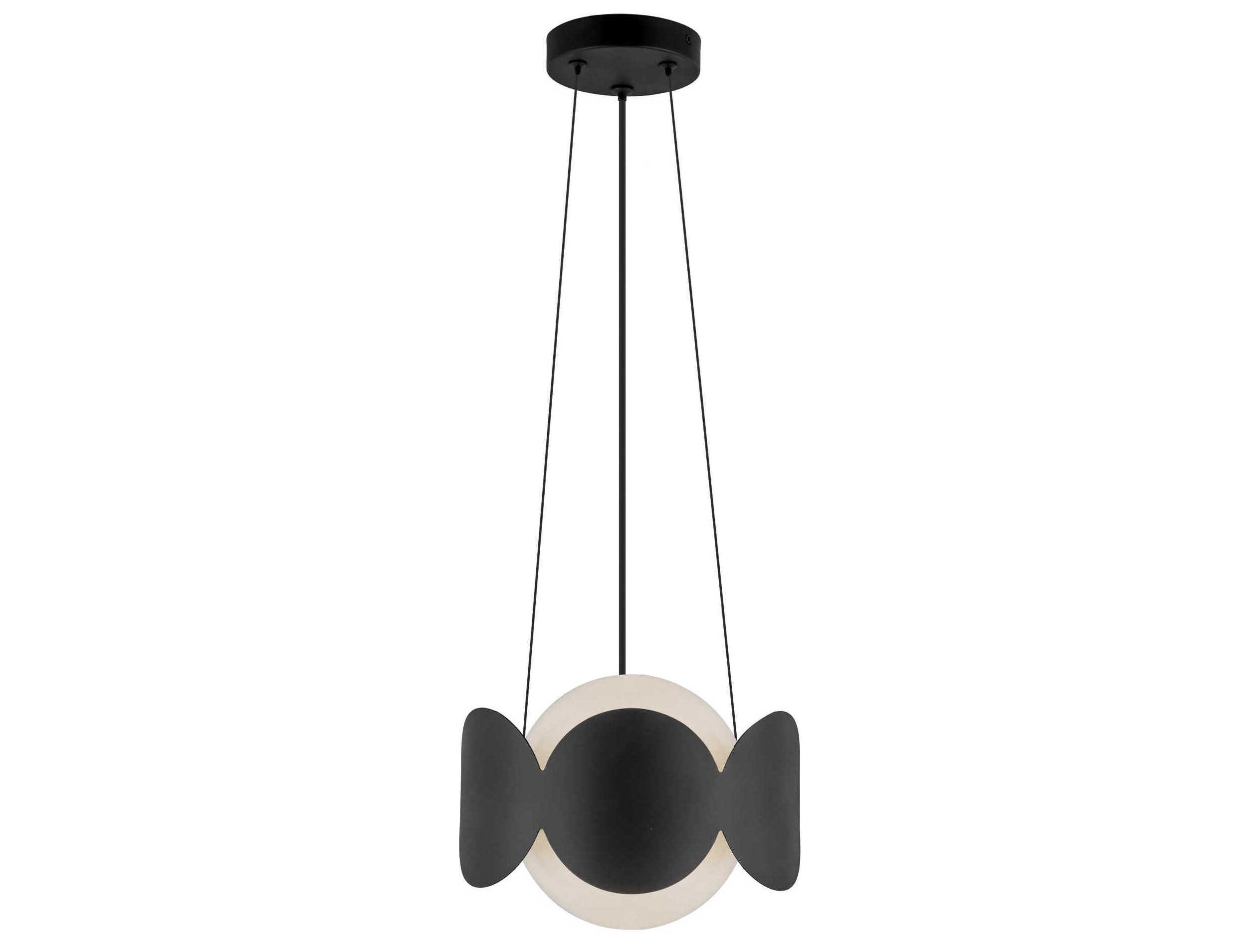 Kuzco Lighting Ciel 1-Light Black Globe Chandelier