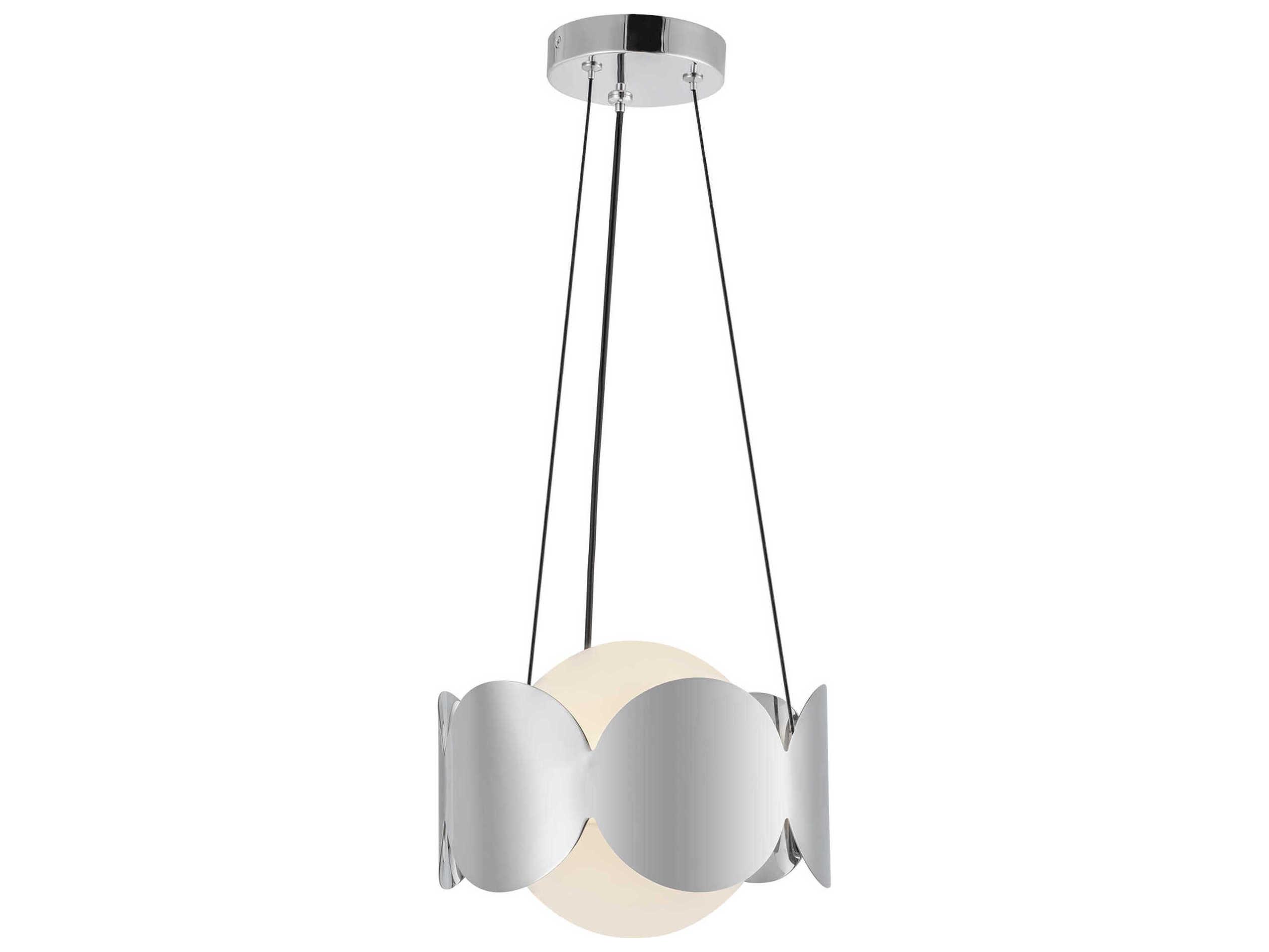 Kuzco Lighting Ciel 1-Light Chrome Globe Chandelier