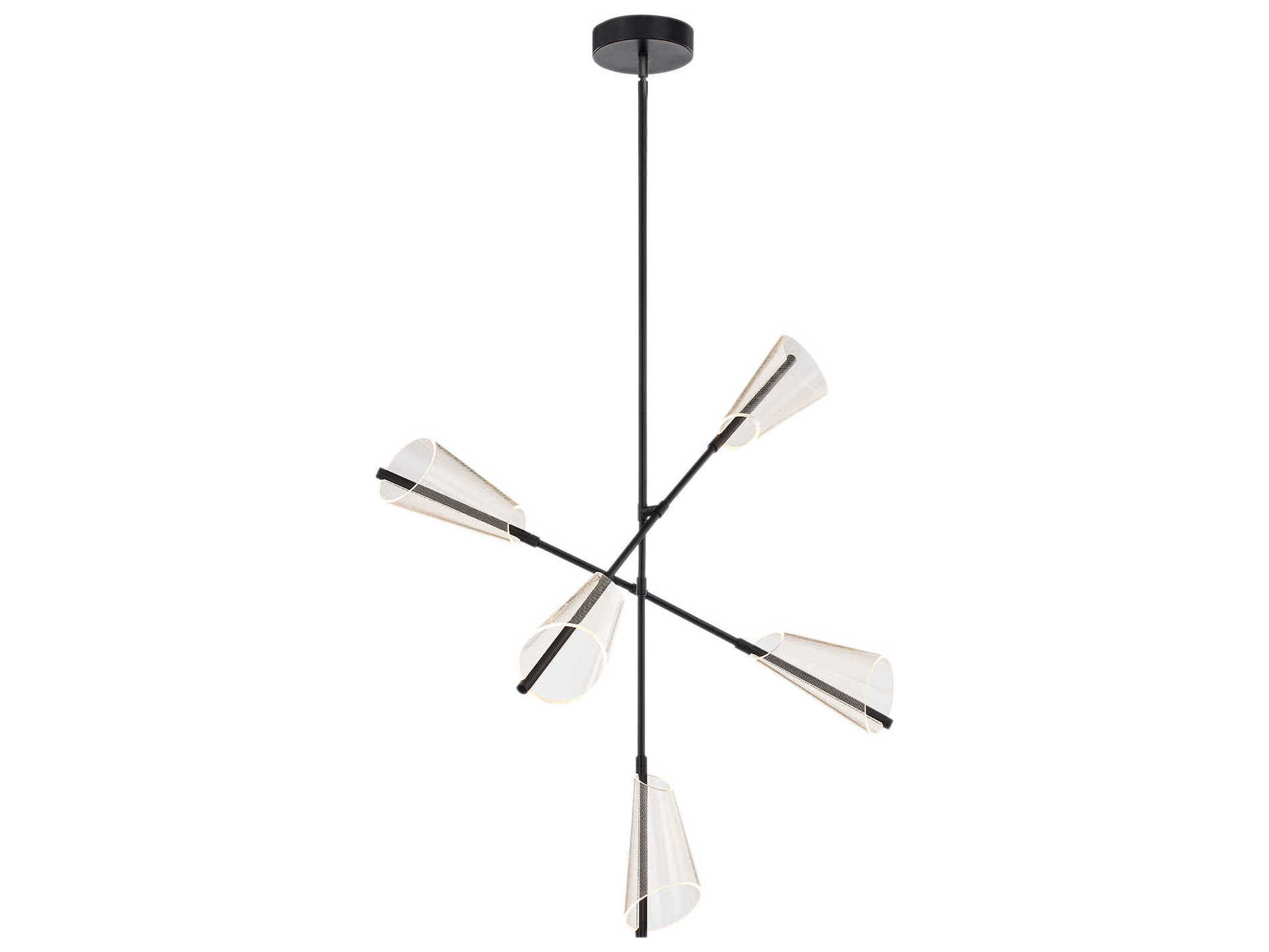 Kuzco Lighting Mulberry Black Sputnik Chandelier