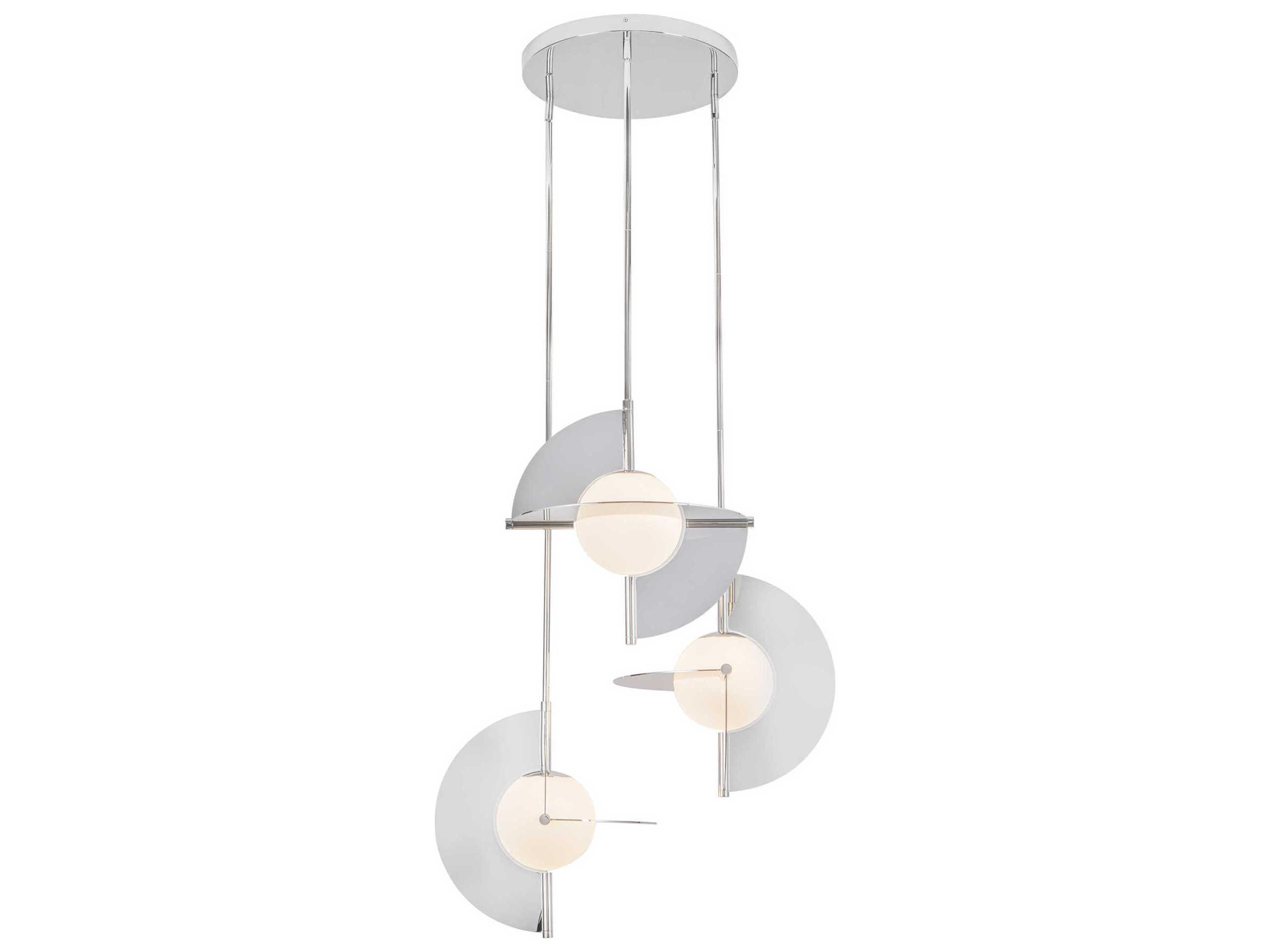 Kuzco Lighting Scorpio Polished Nickel Geometric Chandelier