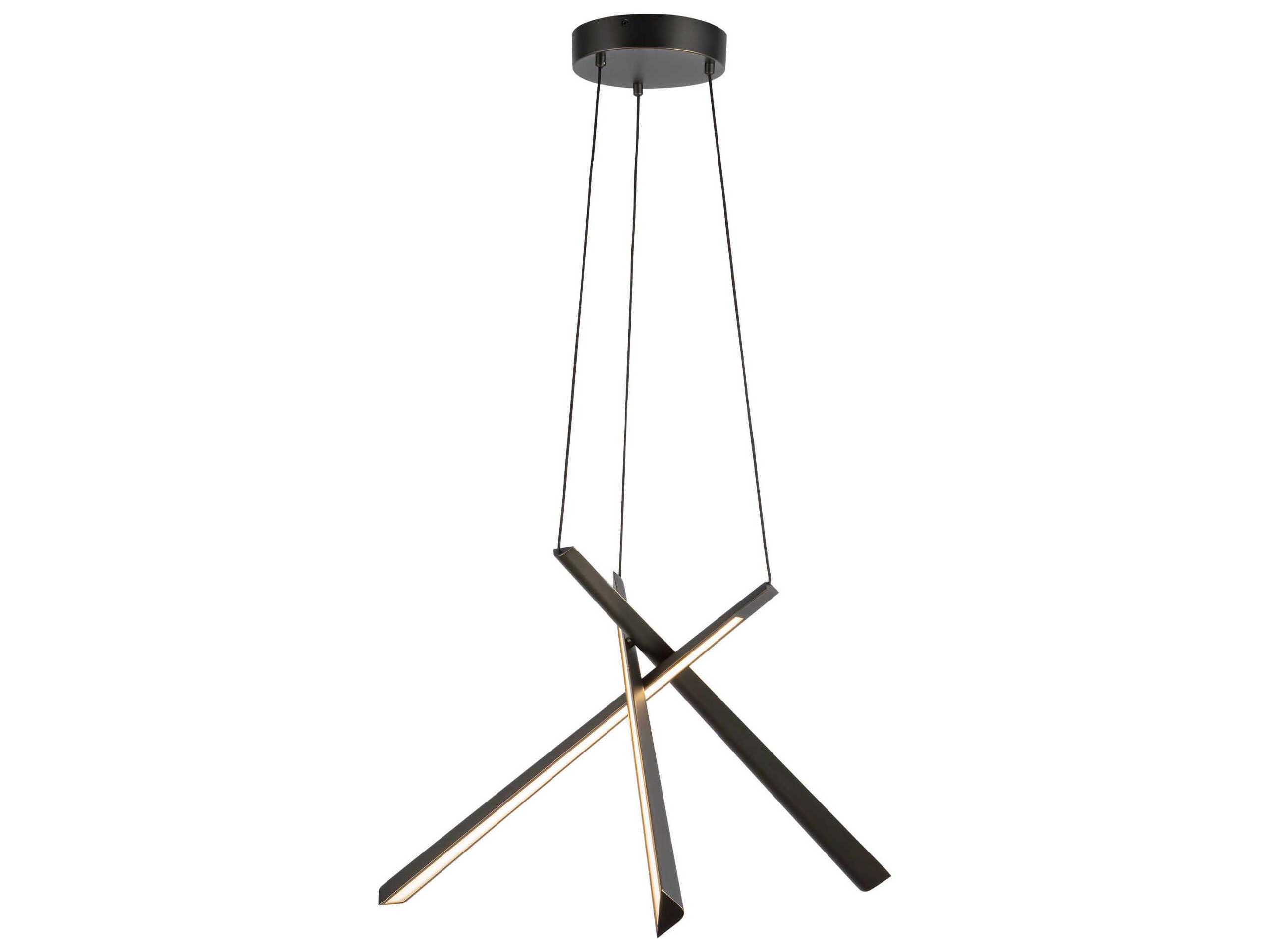 Kuzco Lighting Lex Urban Bronze Linear Chandelier
