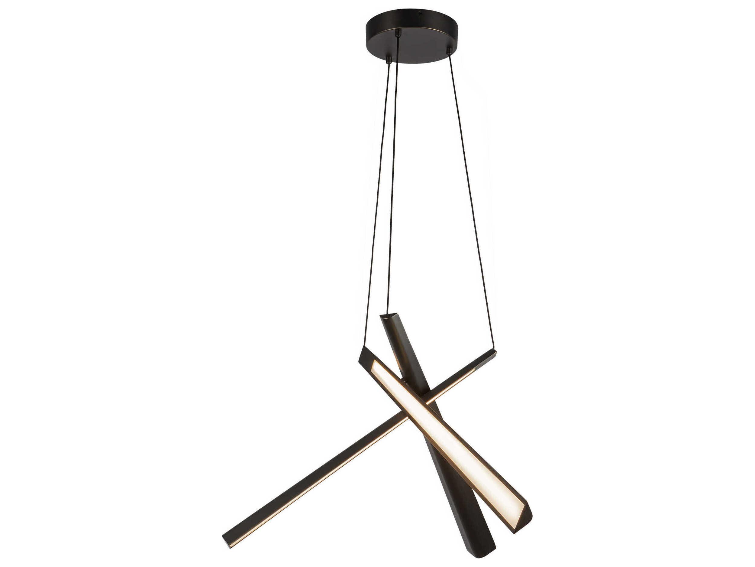Kuzco Lighting Lex Urban Bronze Linear Chandelier