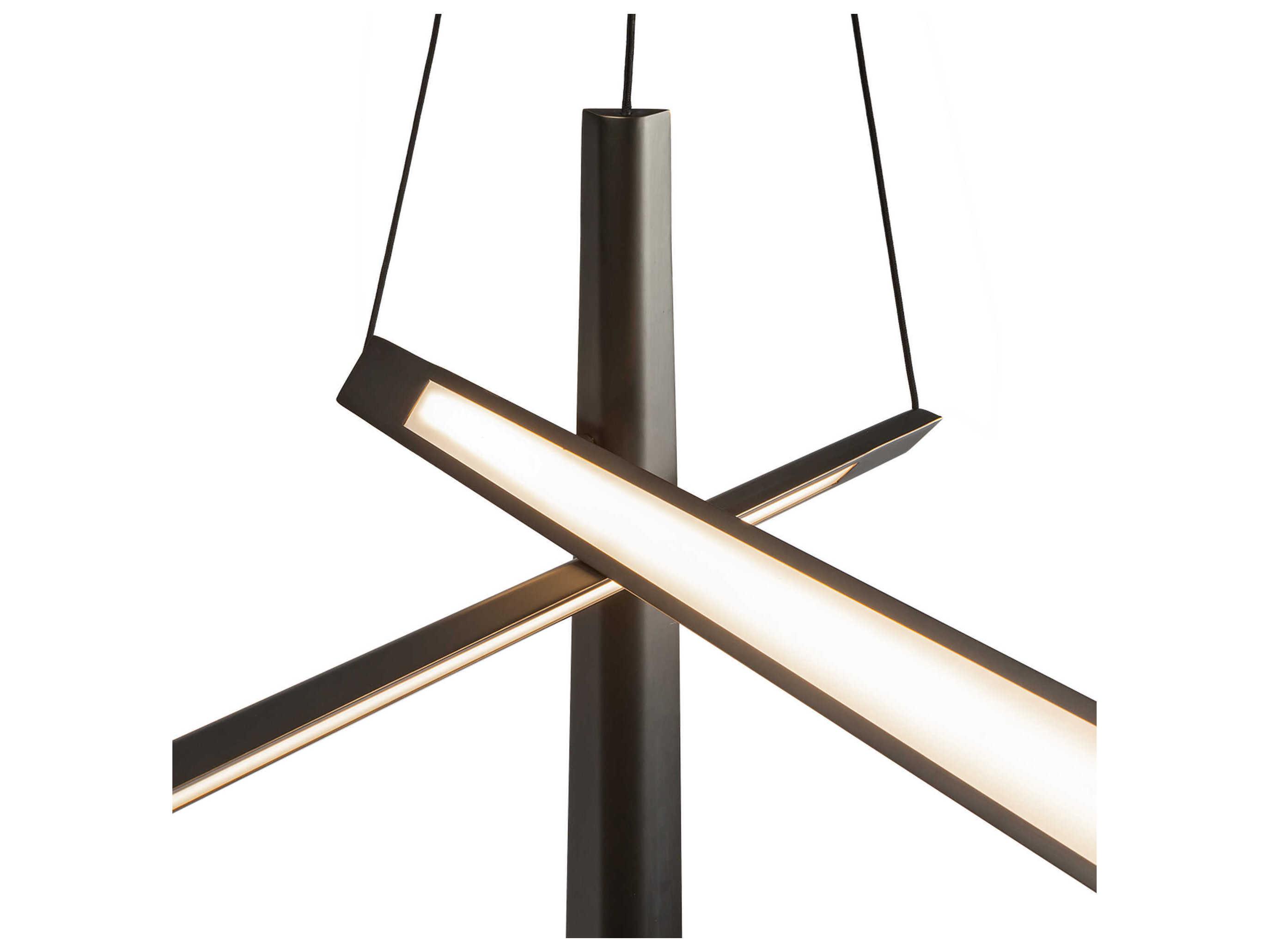 Kuzco Lighting Lex Urban Bronze Linear Chandelier