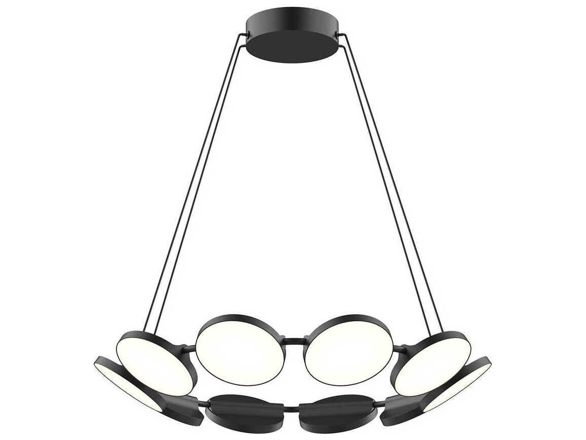 Kuzco Lighting Novel Black Round Chandelier