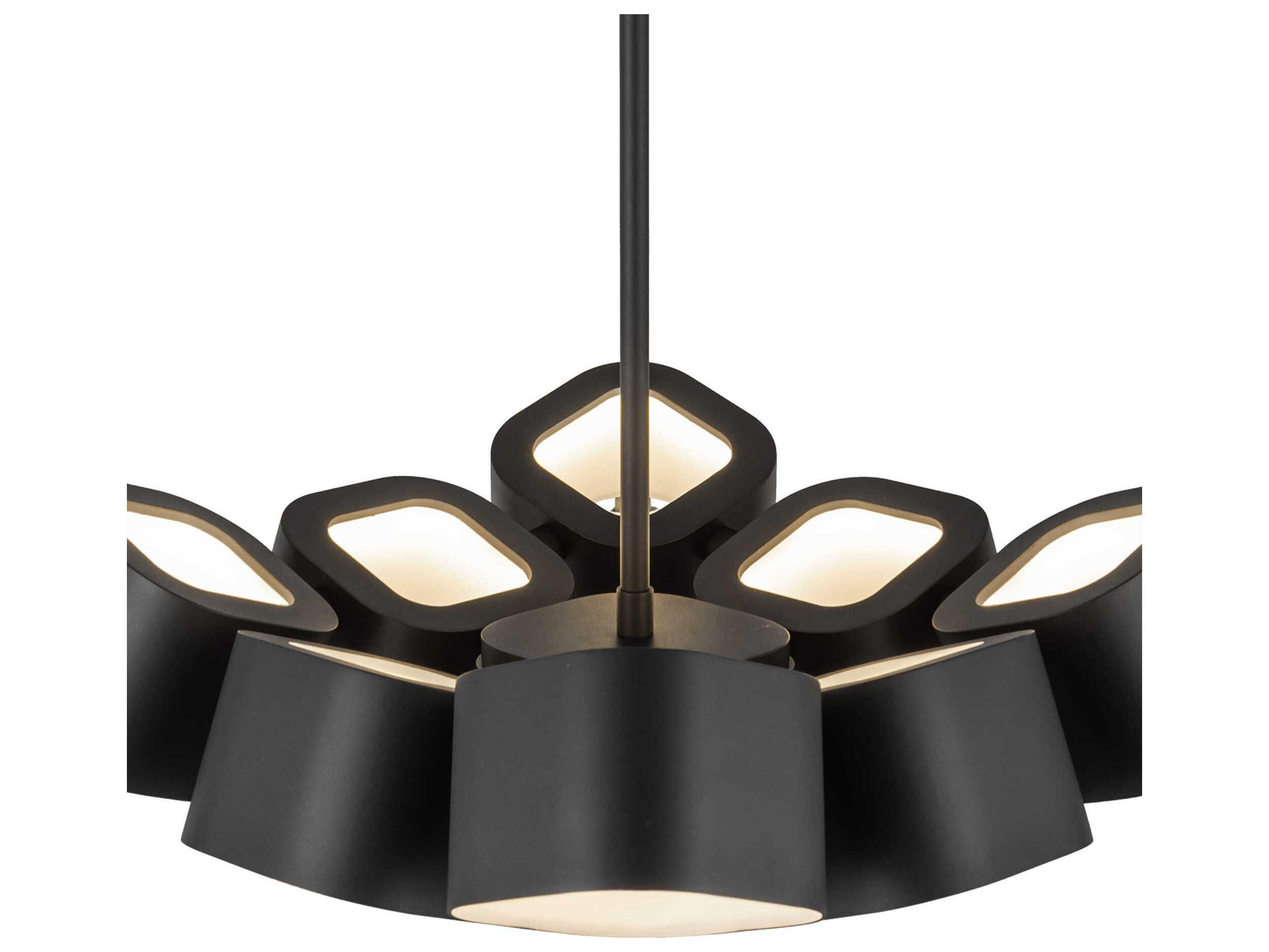 Kuzco Lighting Arena Black Geometric Pendant