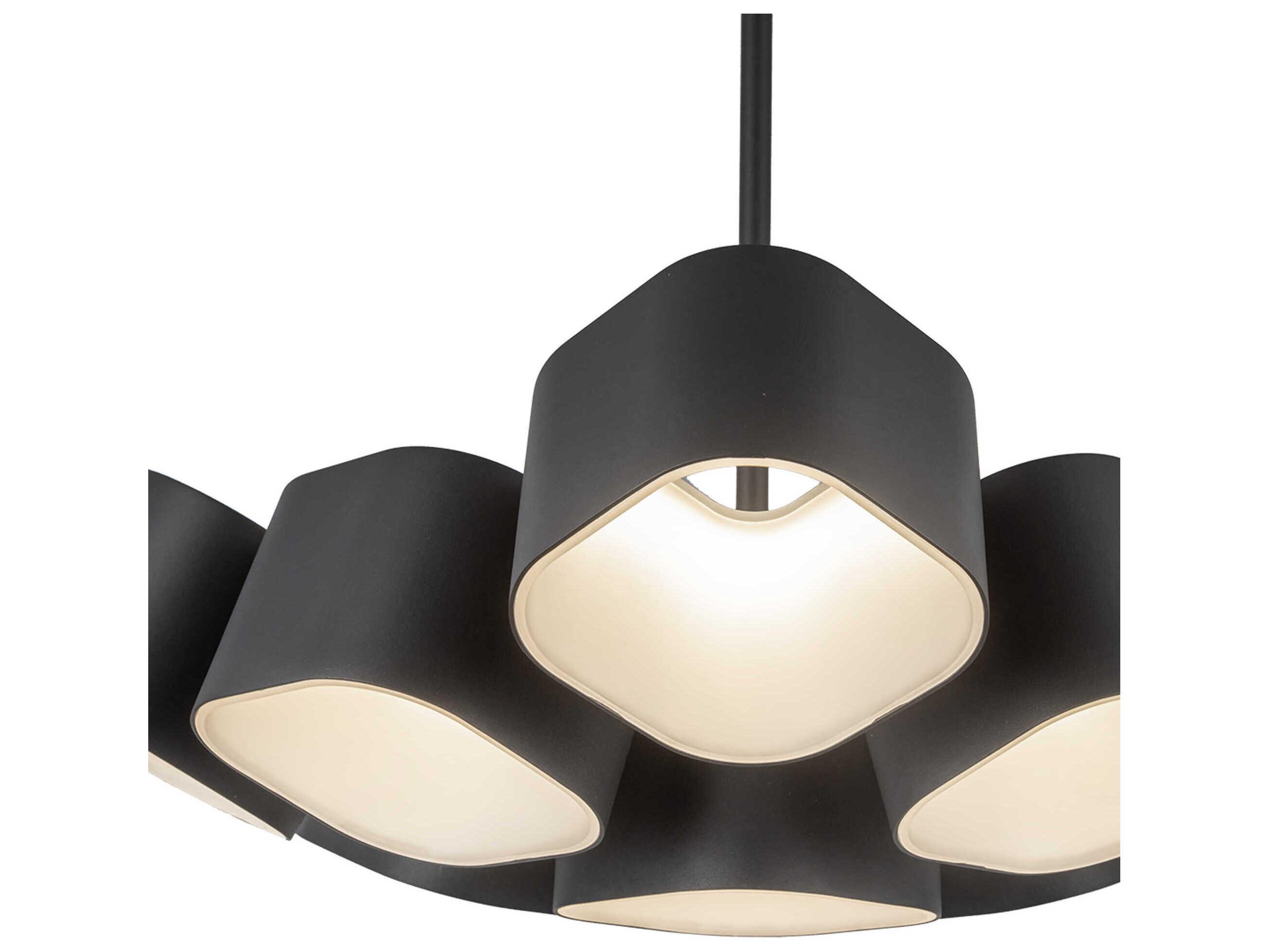 Kuzco Lighting Arena Black Geometric Pendant