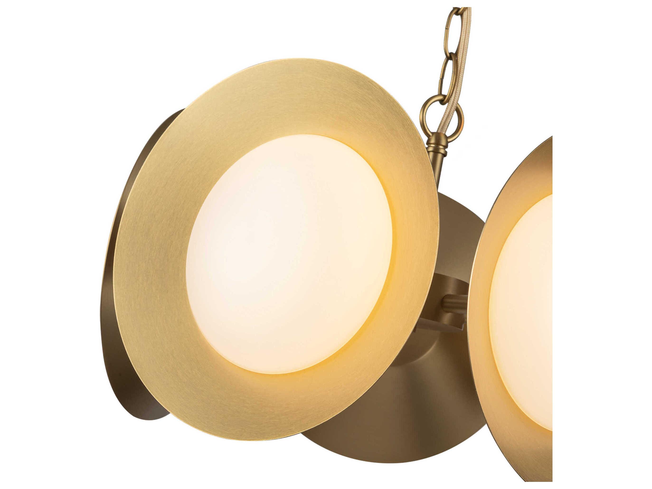 Kuzco Lighting Cleo Brushed Gold Round Chandelier