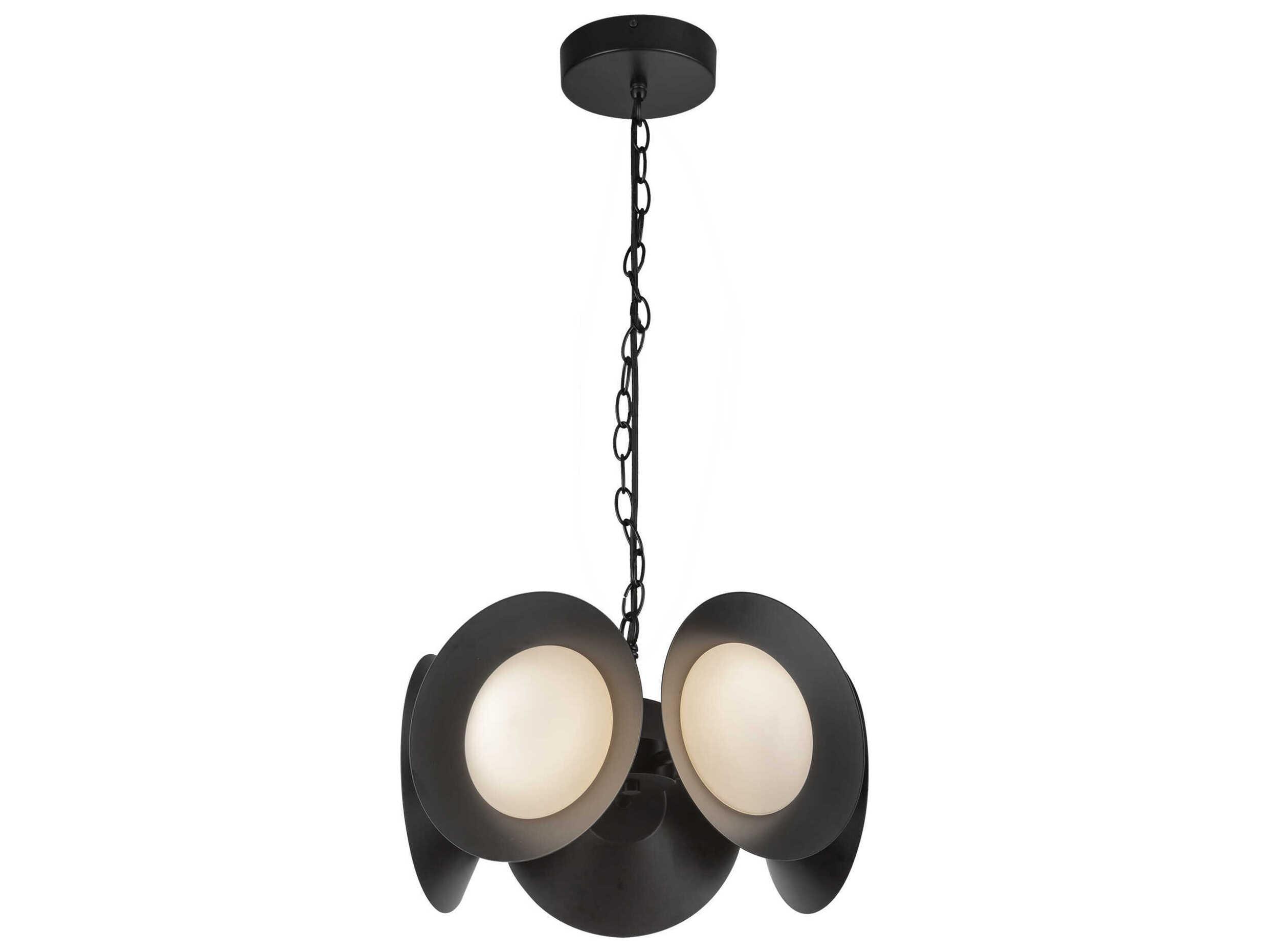 Kuzco Lighting Cleo Black Round Chandelier