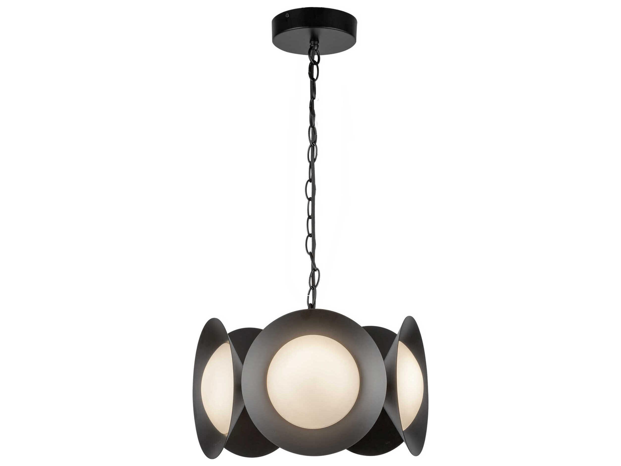 Kuzco Lighting Cleo Black Round Chandelier