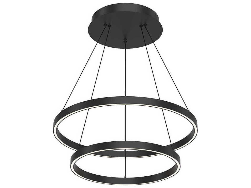 Kuzco Lighting Cerchio Black Round Chandelier