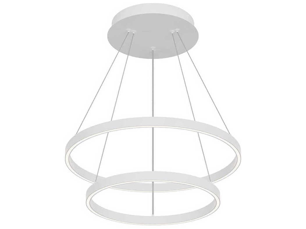 Kuzco Lighting Cerchio White Round Chandelier