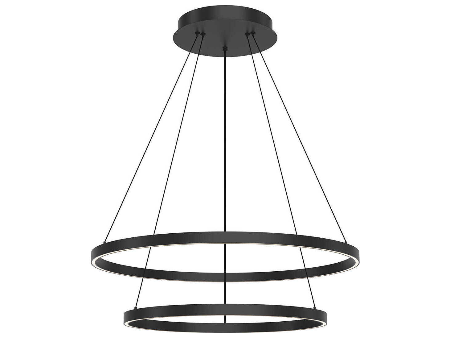 Kuzco Lighting Cerchio Black Round Chandelier