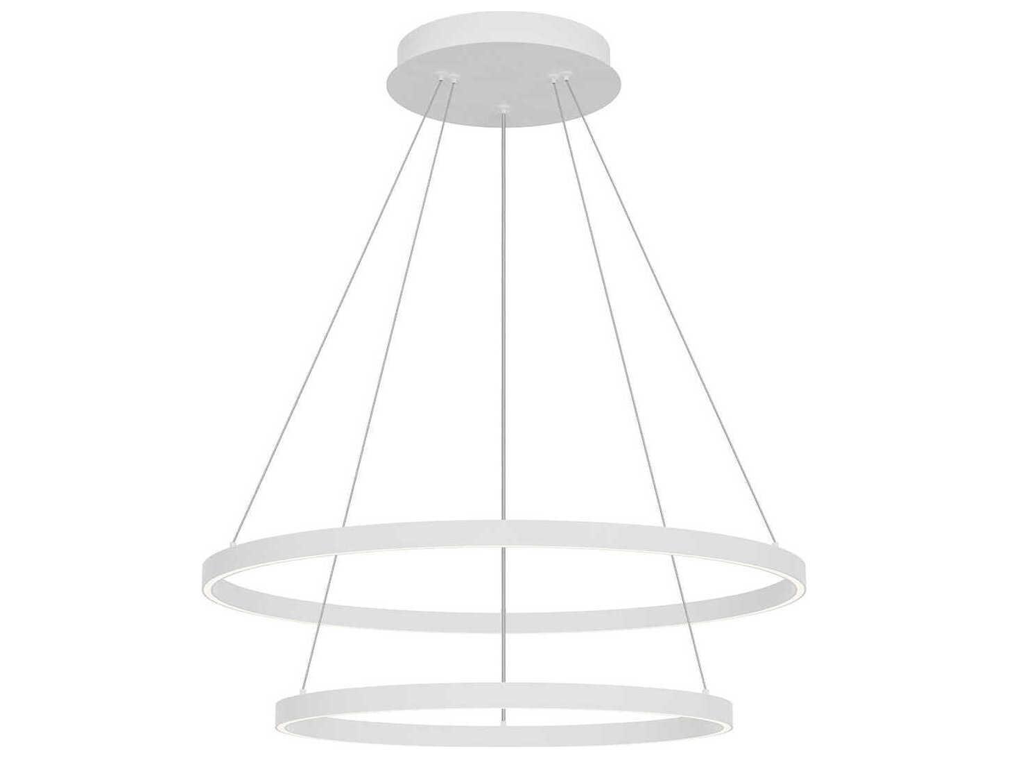 Kuzco Lighting Cerchio White Round Chandelier