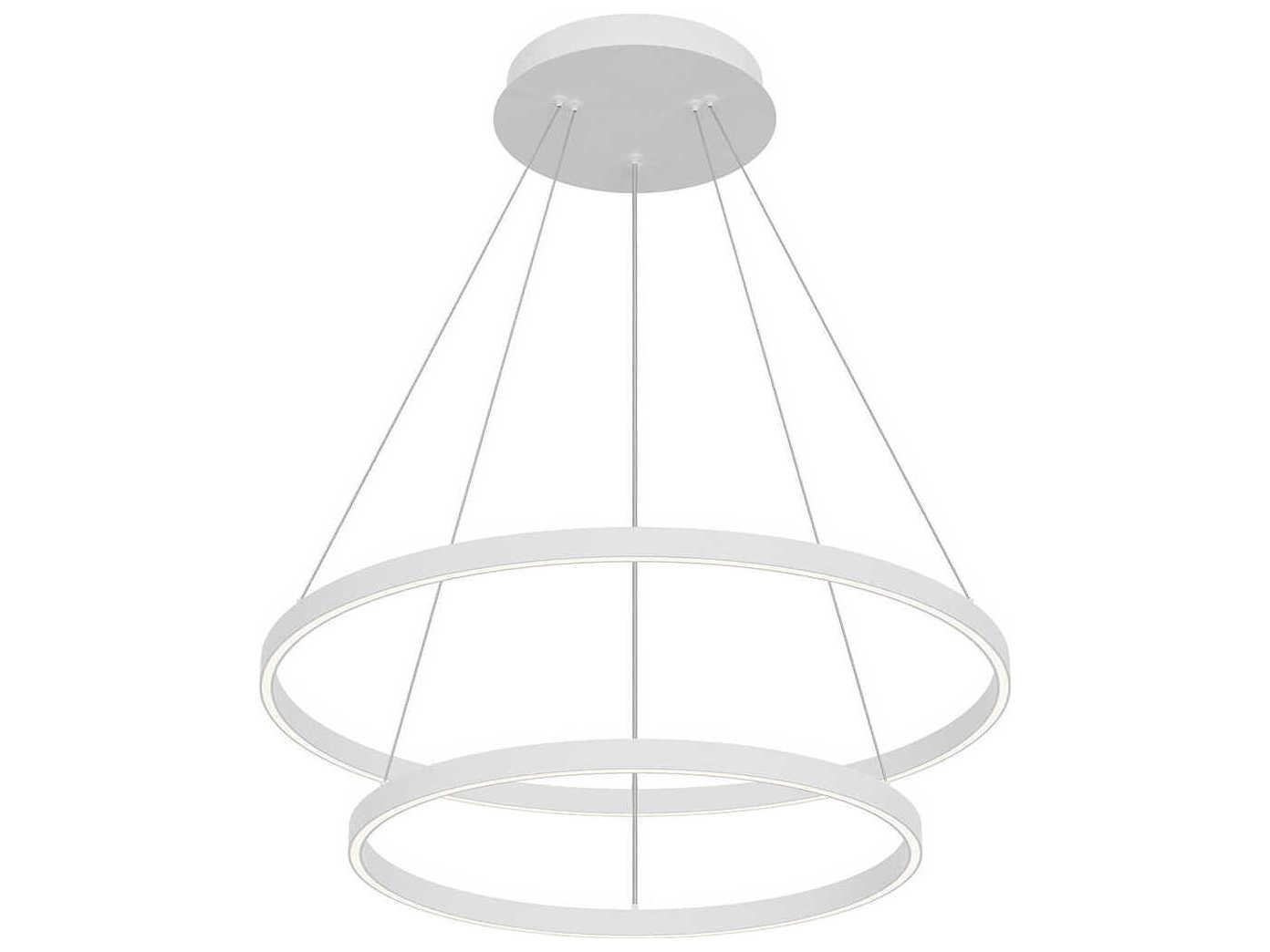 Kuzco Lighting Cerchio White Round Chandelier