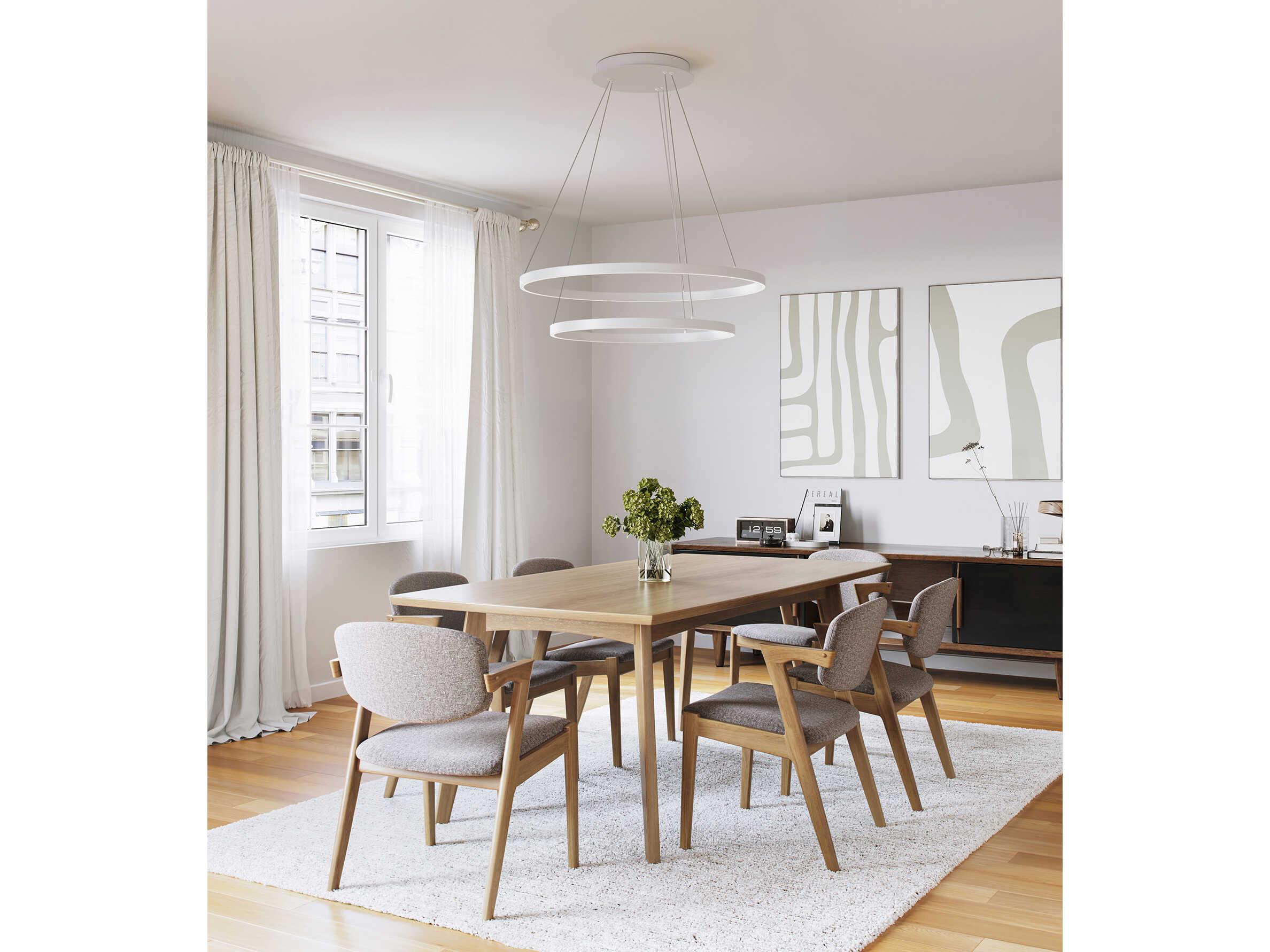 Kuzco Lighting Cerchio White Round Chandelier