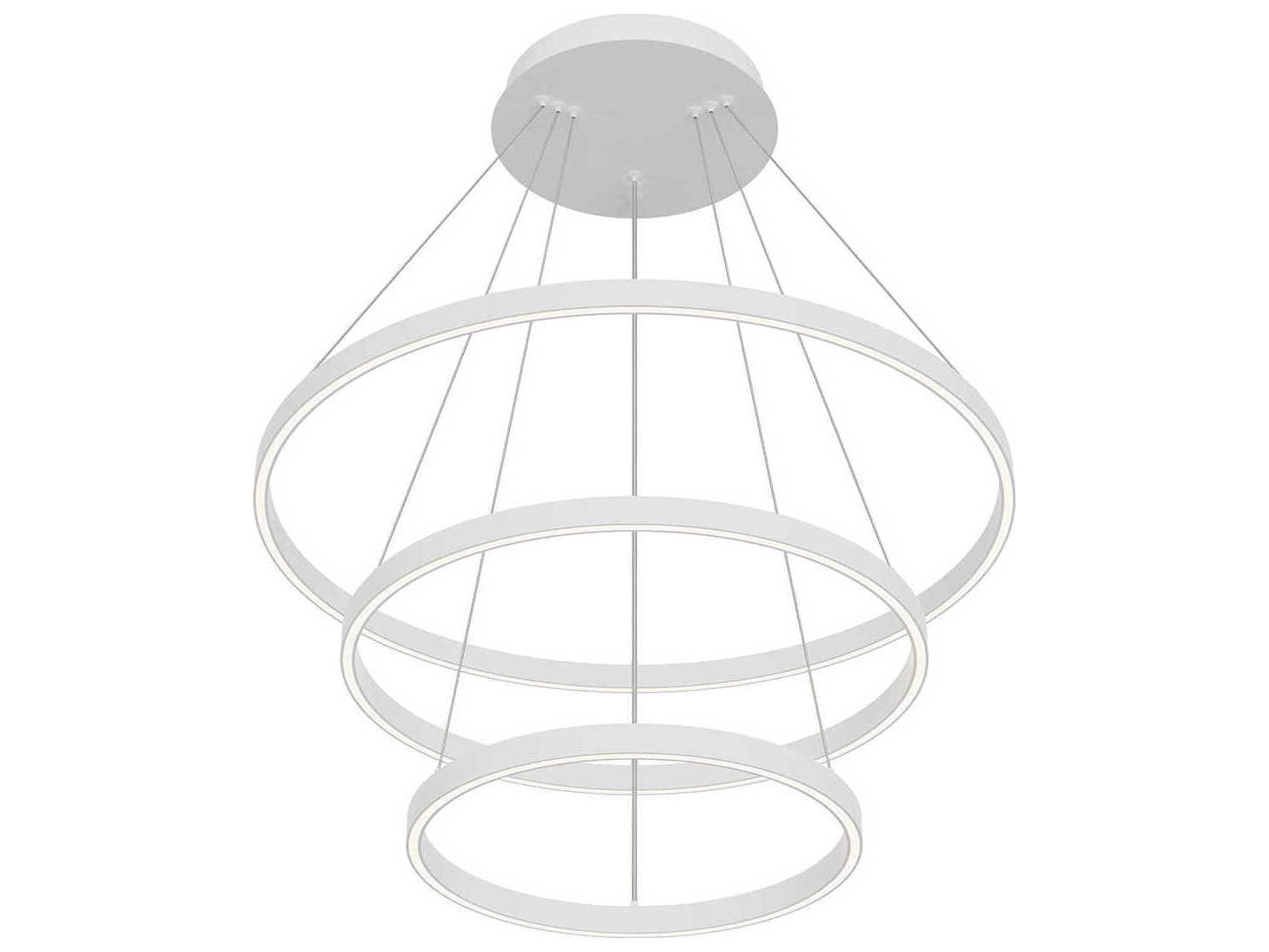 Kuzco Lighting Cerchio White Round Chandelier