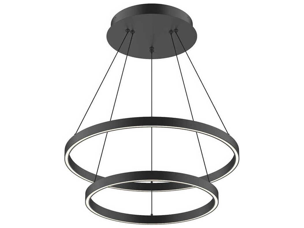 Kuzco Lighting Cerchio Black Round Chandelier