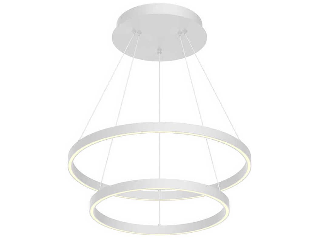 Kuzco Lighting Cerchio White Round Chandelier