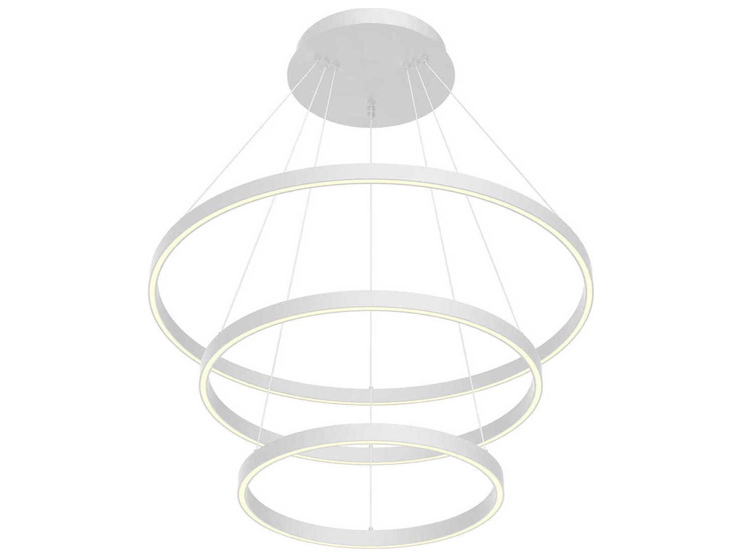 Kuzco Lighting Cerchio White Tiered Chandelier