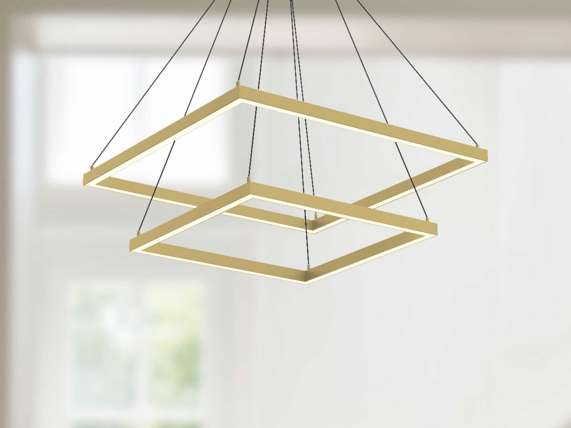 Kuzco Lighting Piazza Brushed Gold Chandelier