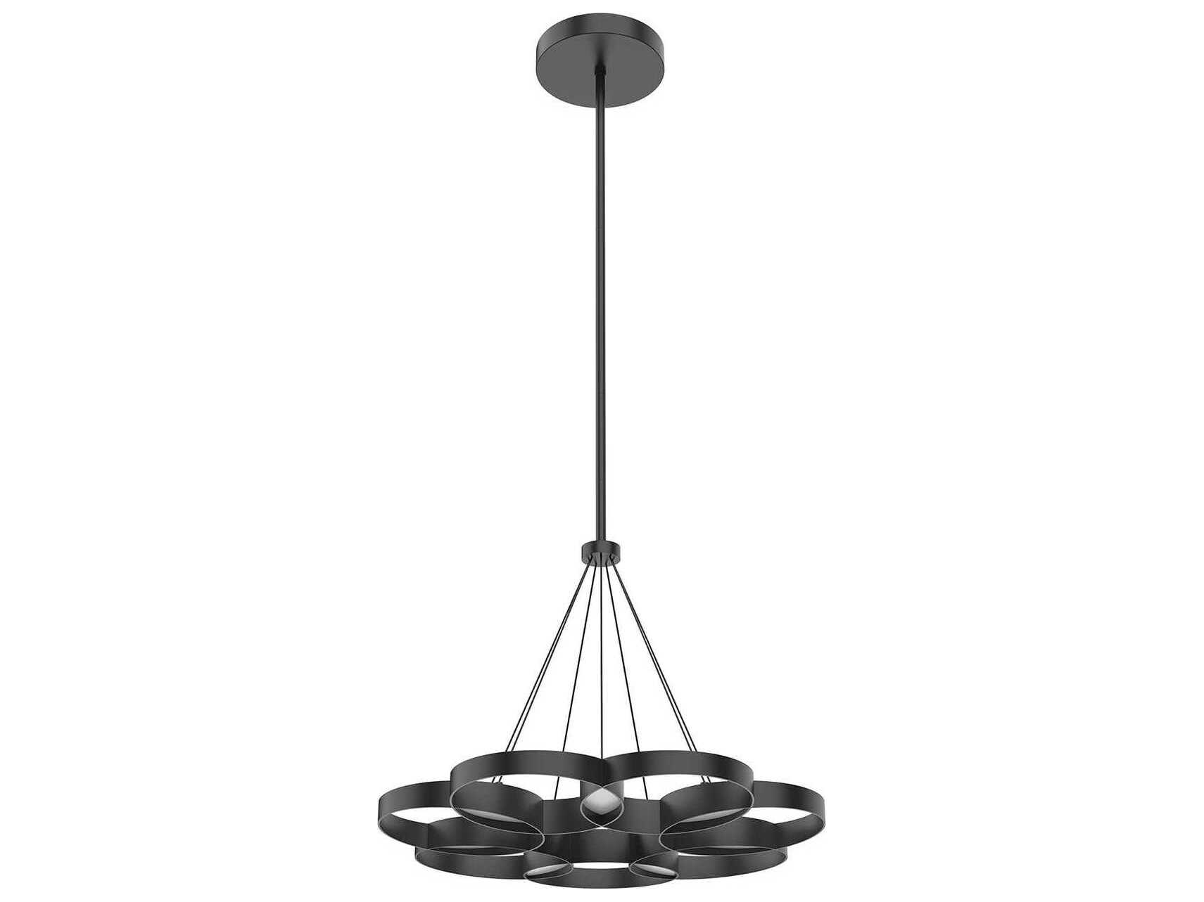 Kuzco Lighting Maestro Black Geometric Chandelier