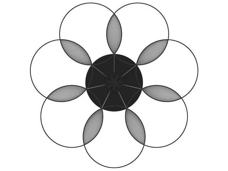 Kuzco Lighting Maestro Black Geometric Chandelier