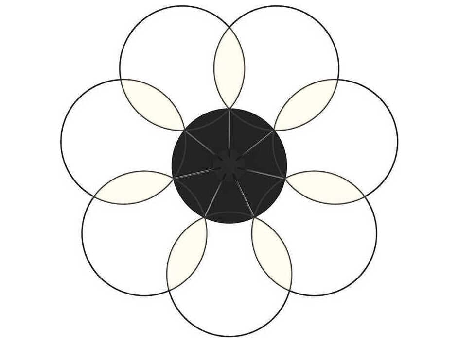 Kuzco Lighting Maestro Black Geometric Chandelier