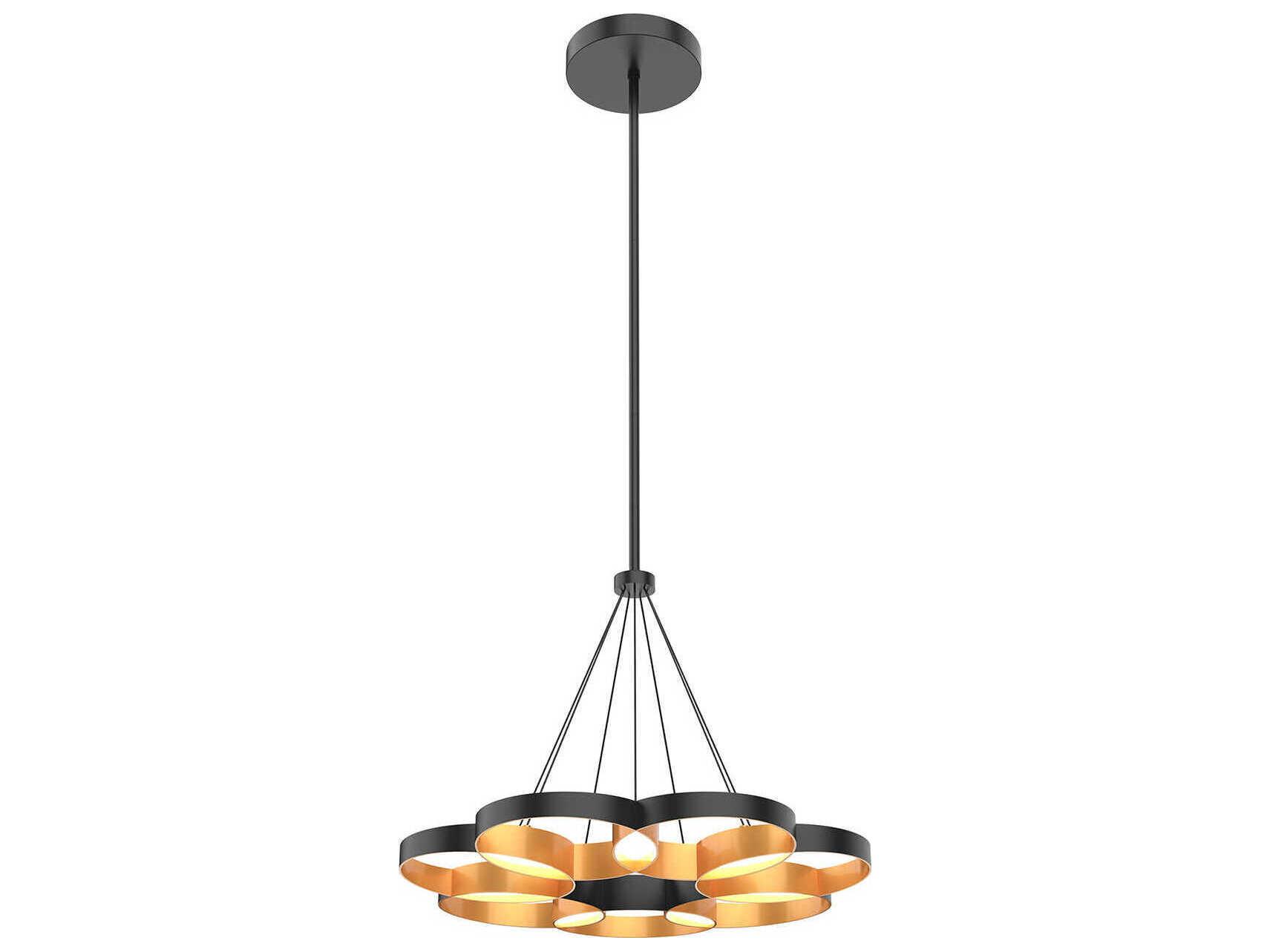 Kuzco Lighting Maestro Black Gold Geometric Chandelier