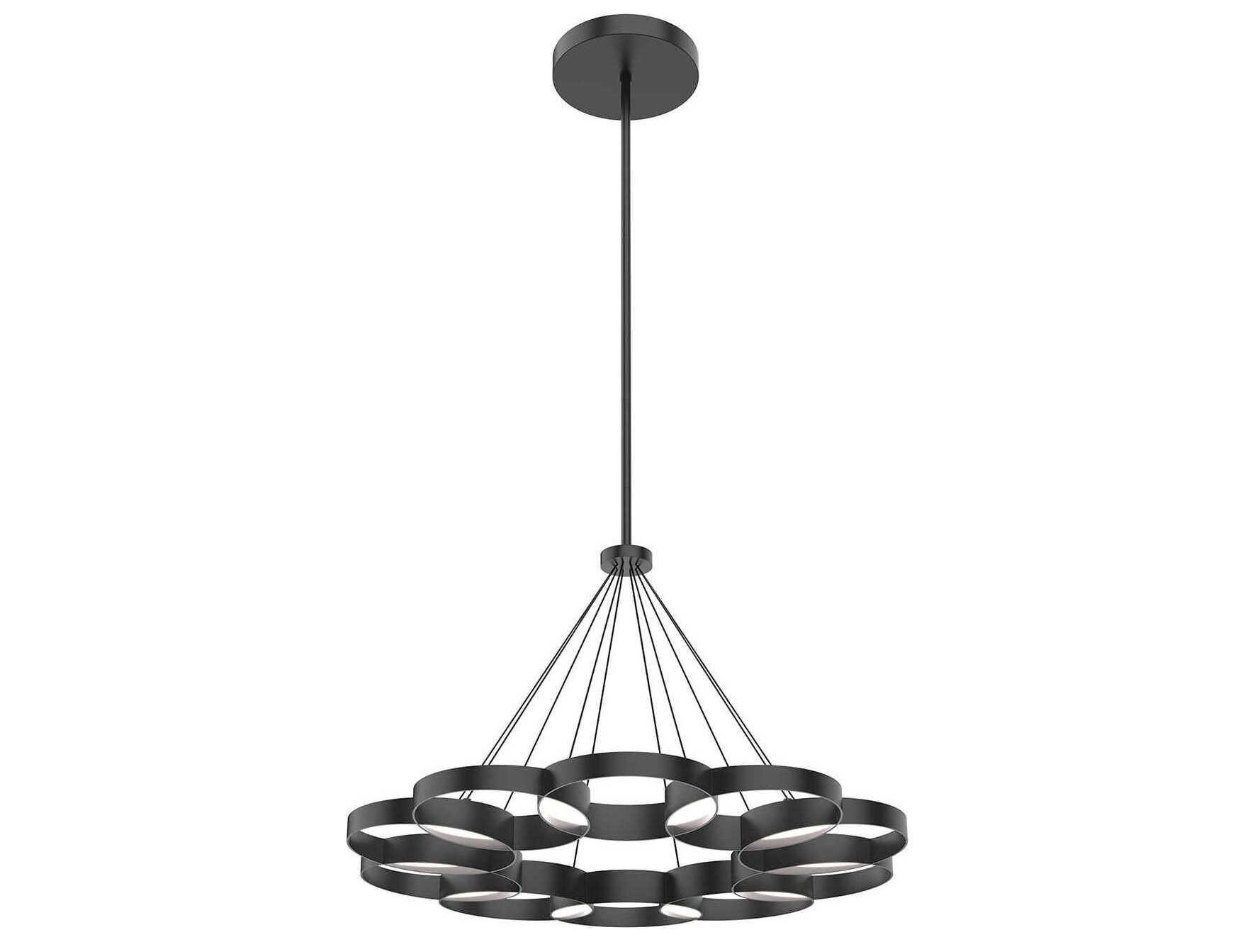 Kuzco Lighting Maestro Black Geometric Chandelier