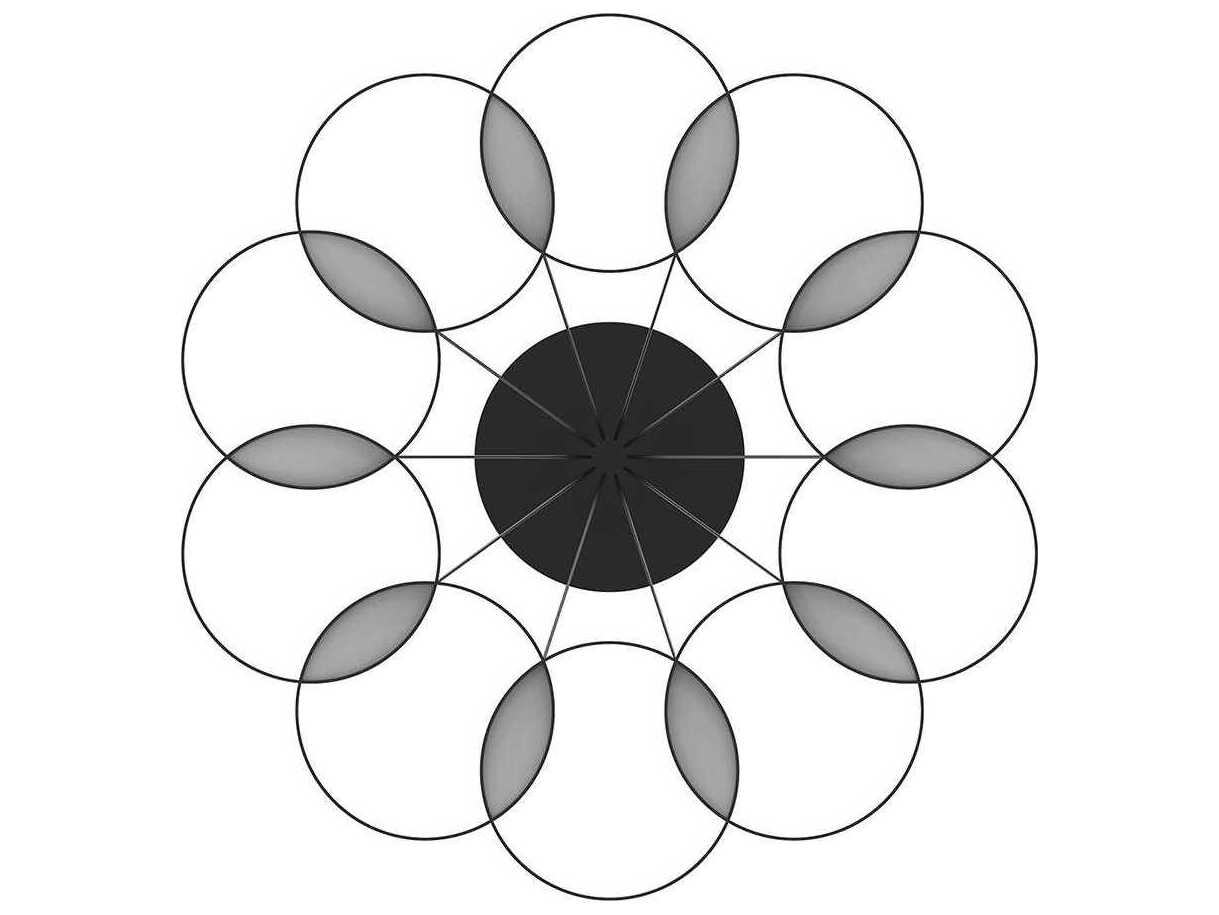 Kuzco Lighting Maestro Black Geometric Chandelier