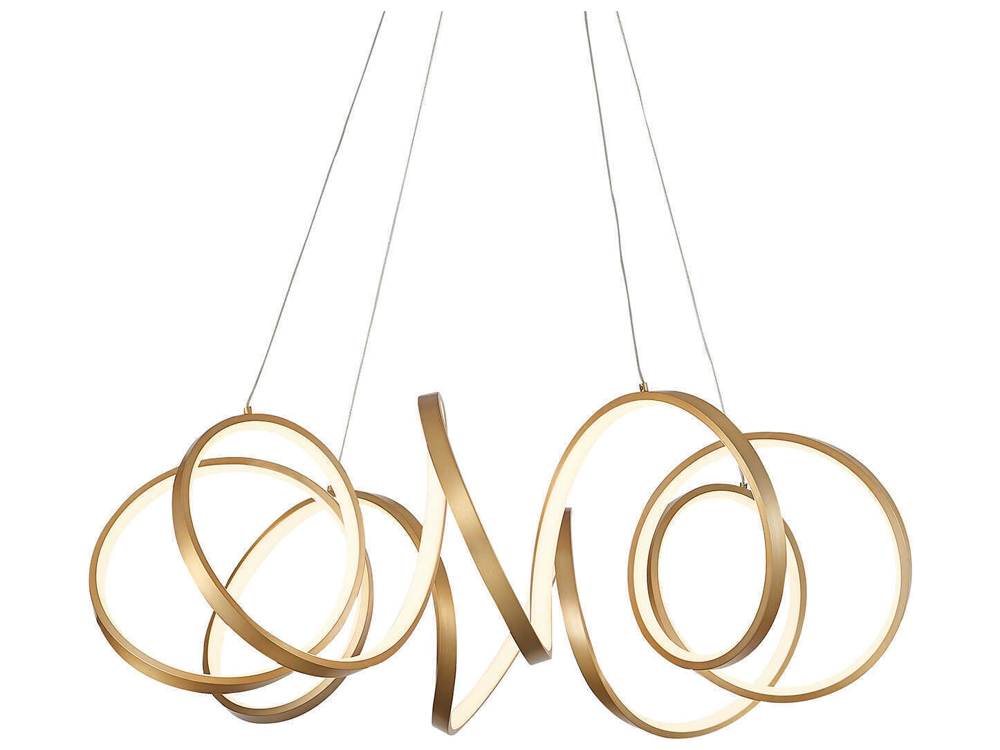 Kuzco Lighting Synergy Antique Brass Chandelier