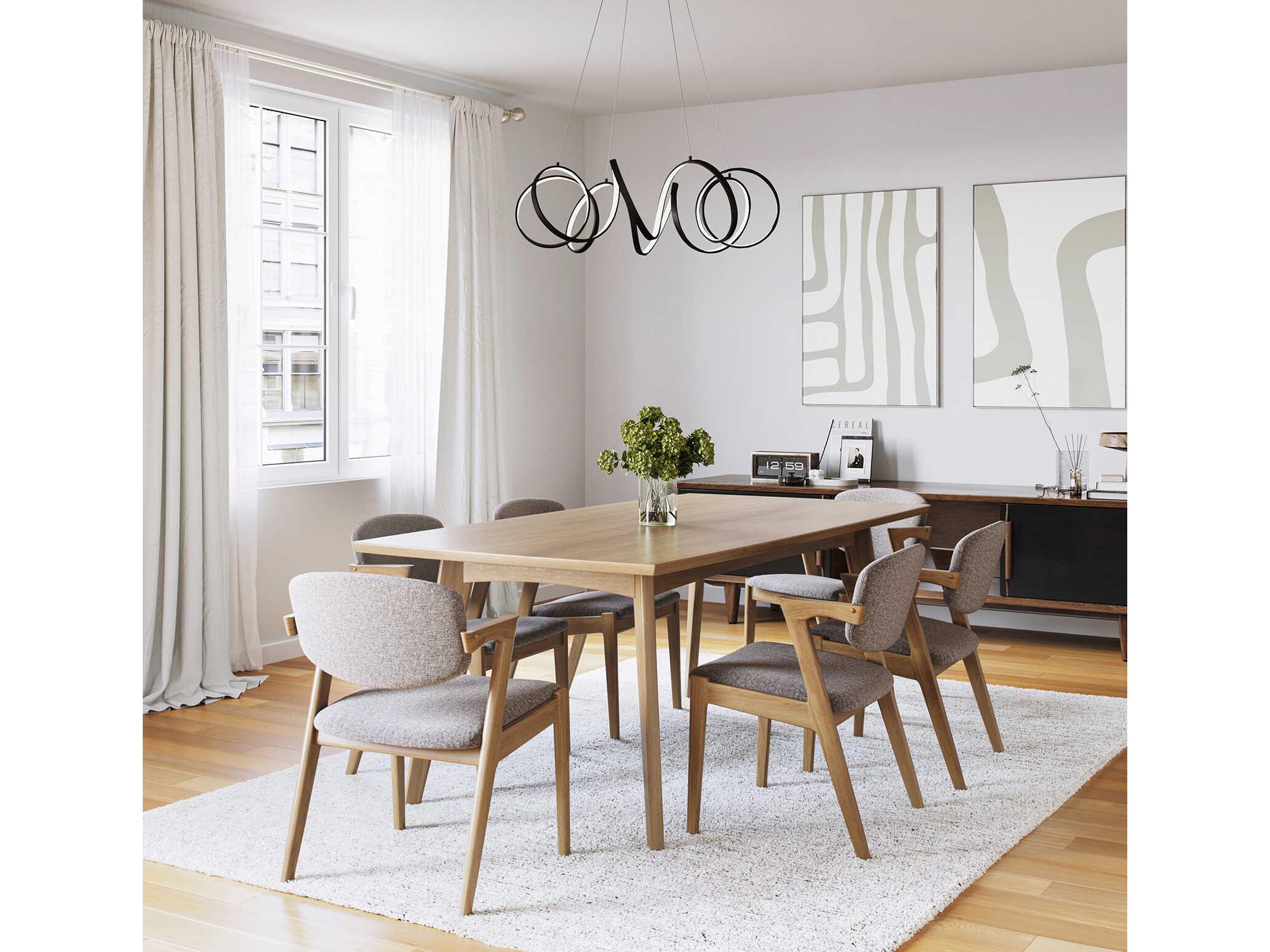 Kuzco Lighting Synergy Black Chandelier