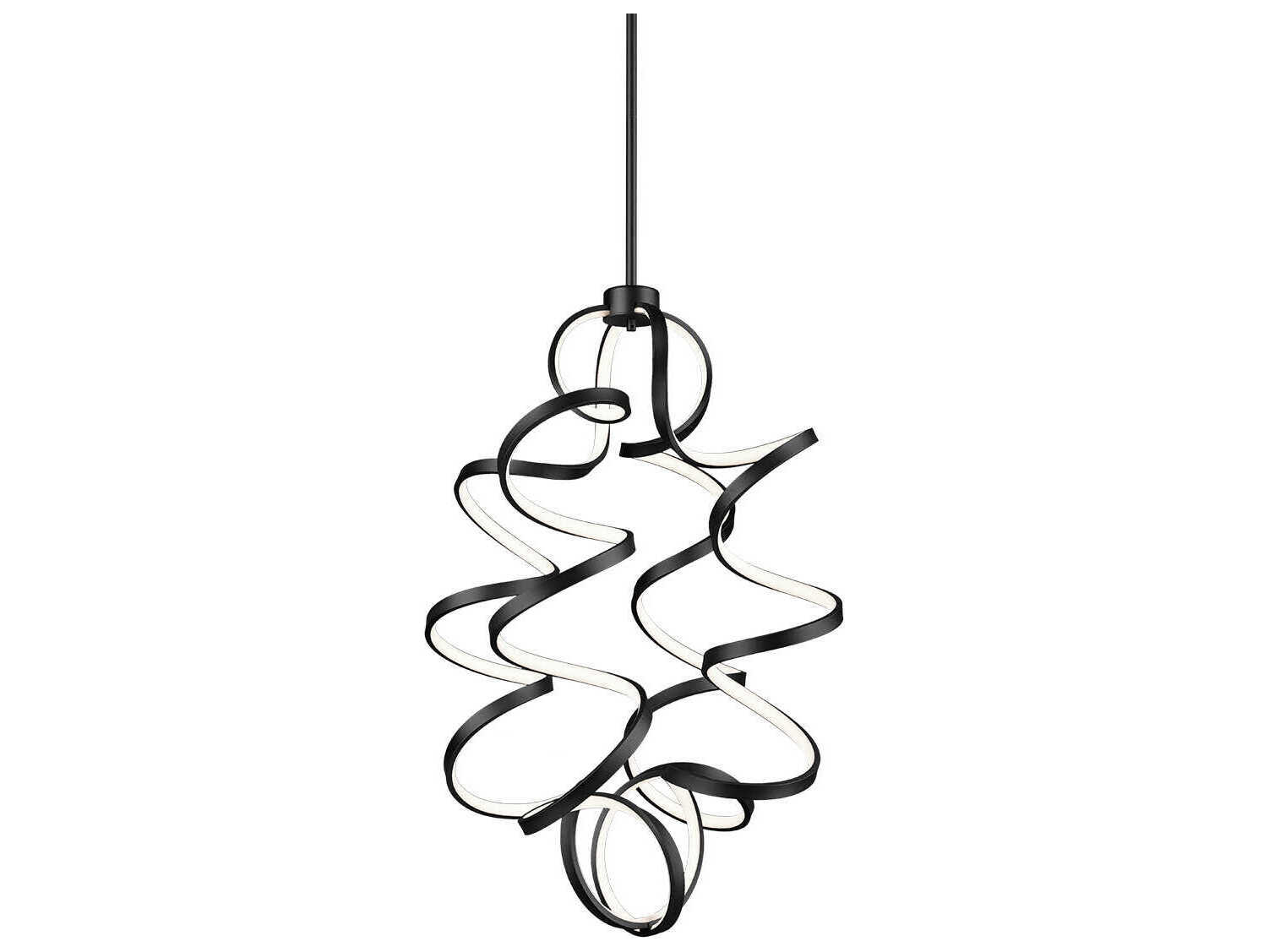 Kuzco Lighting Synergy Black Chandelier