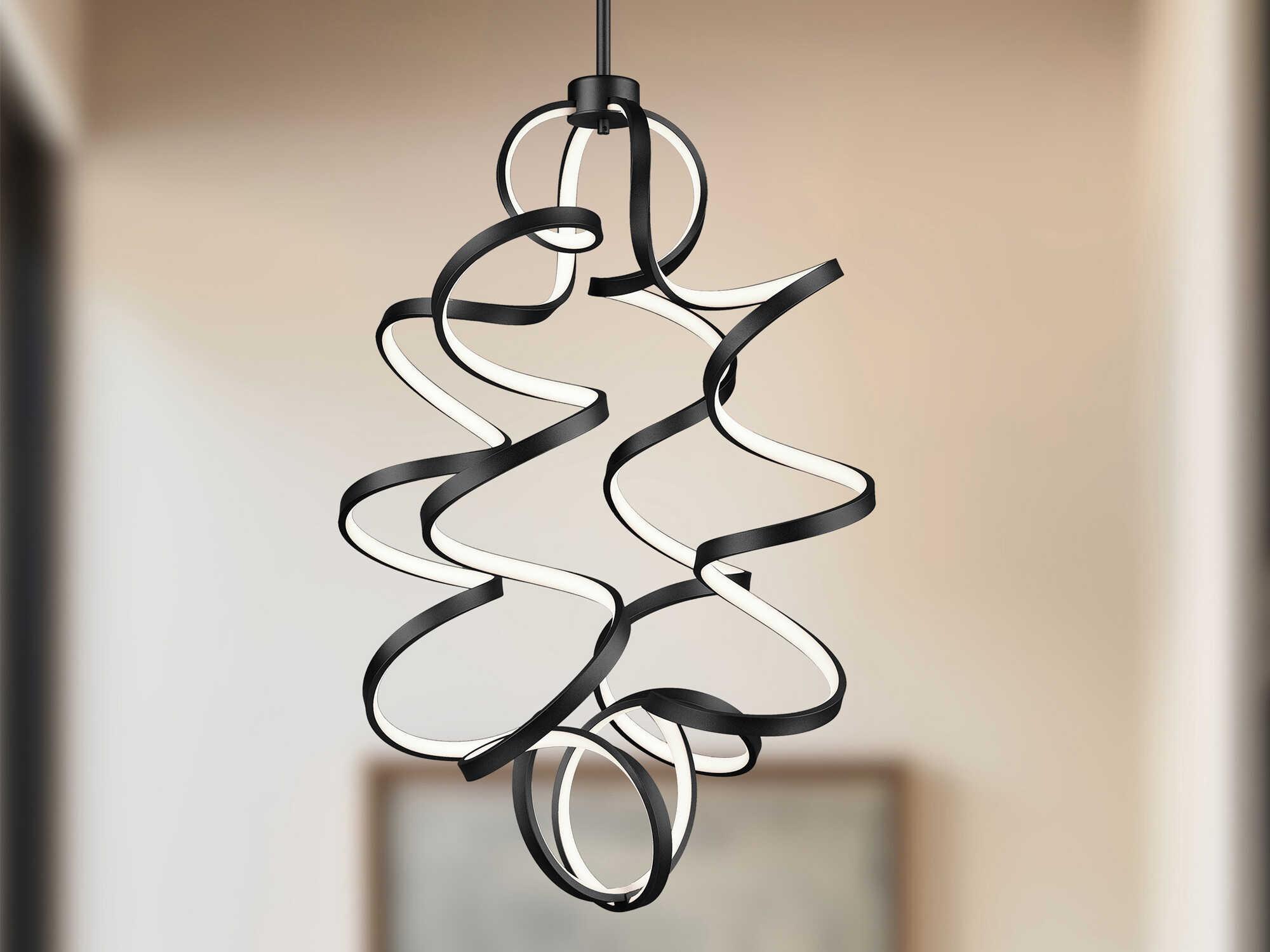 Kuzco Lighting Synergy Black Chandelier