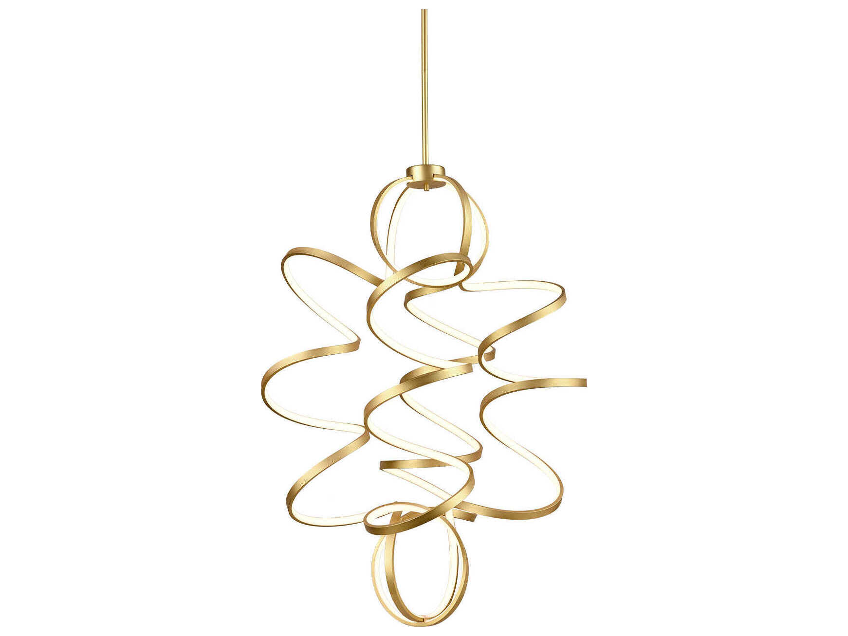 Kuzco Lighting Synergy Antique Brass Black Chandelier