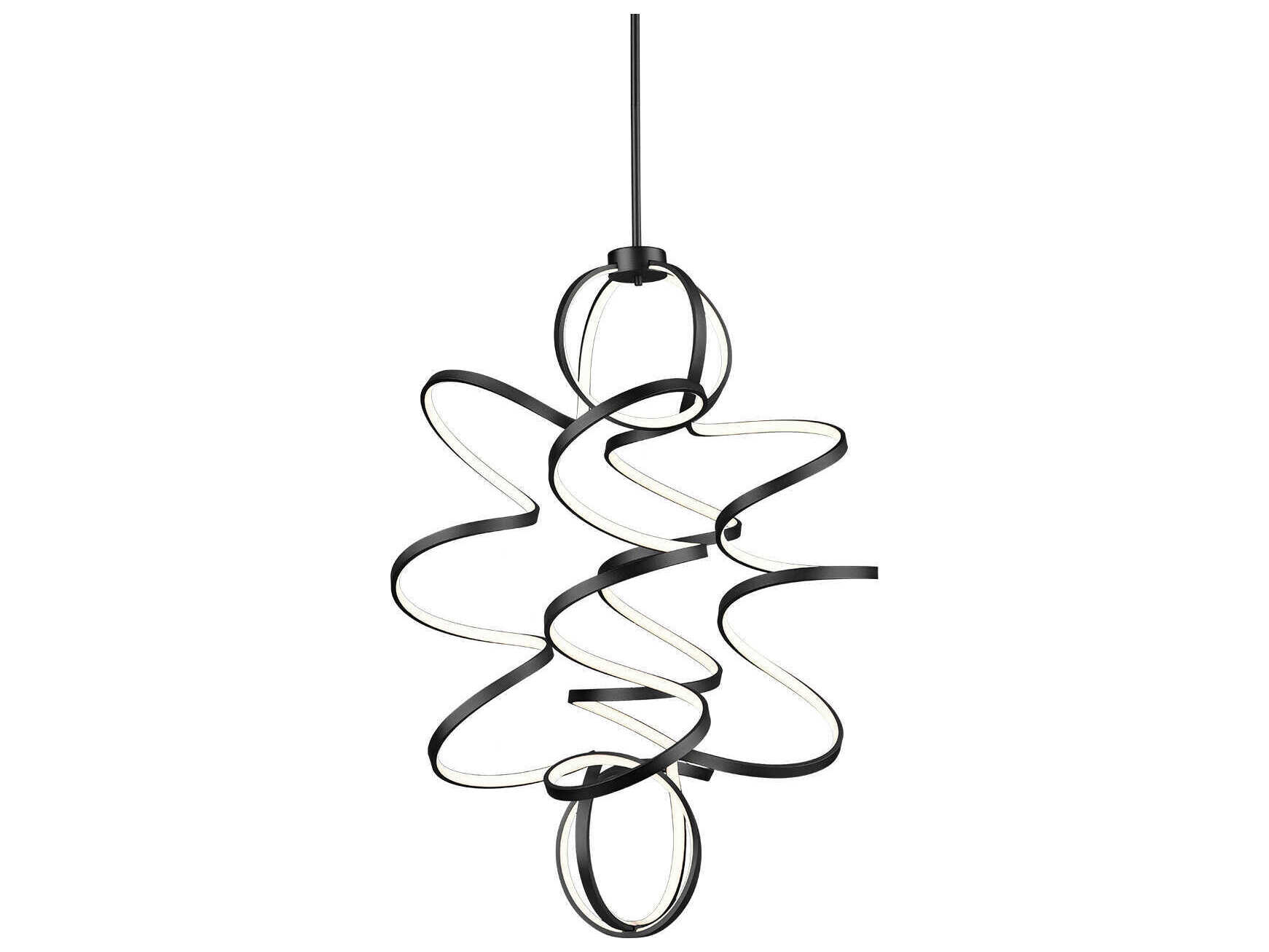 Kuzco Lighting Synergy Black Chandelier