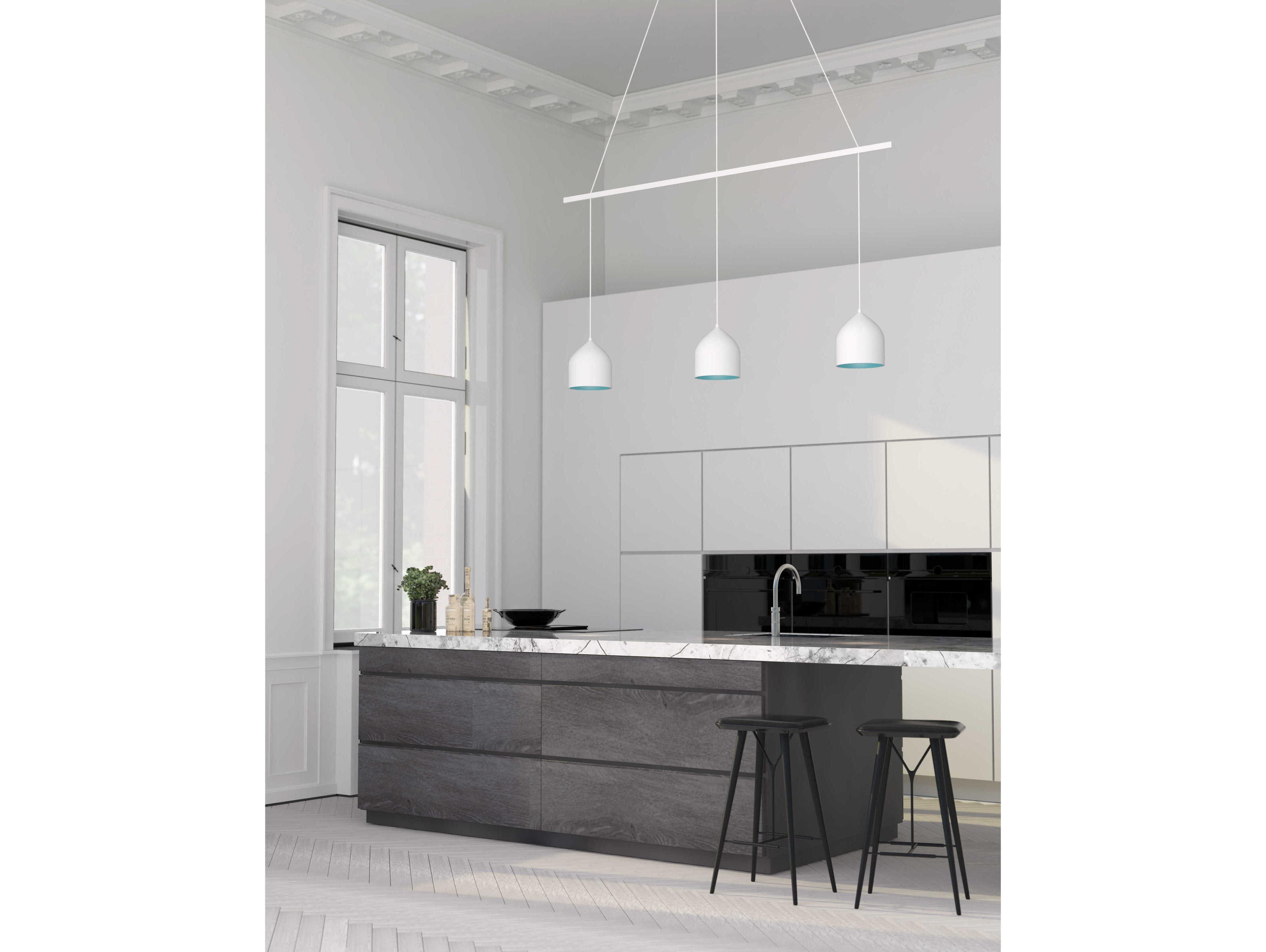 Kuzco Lighting Marquee White Linear Pendant Canopy System