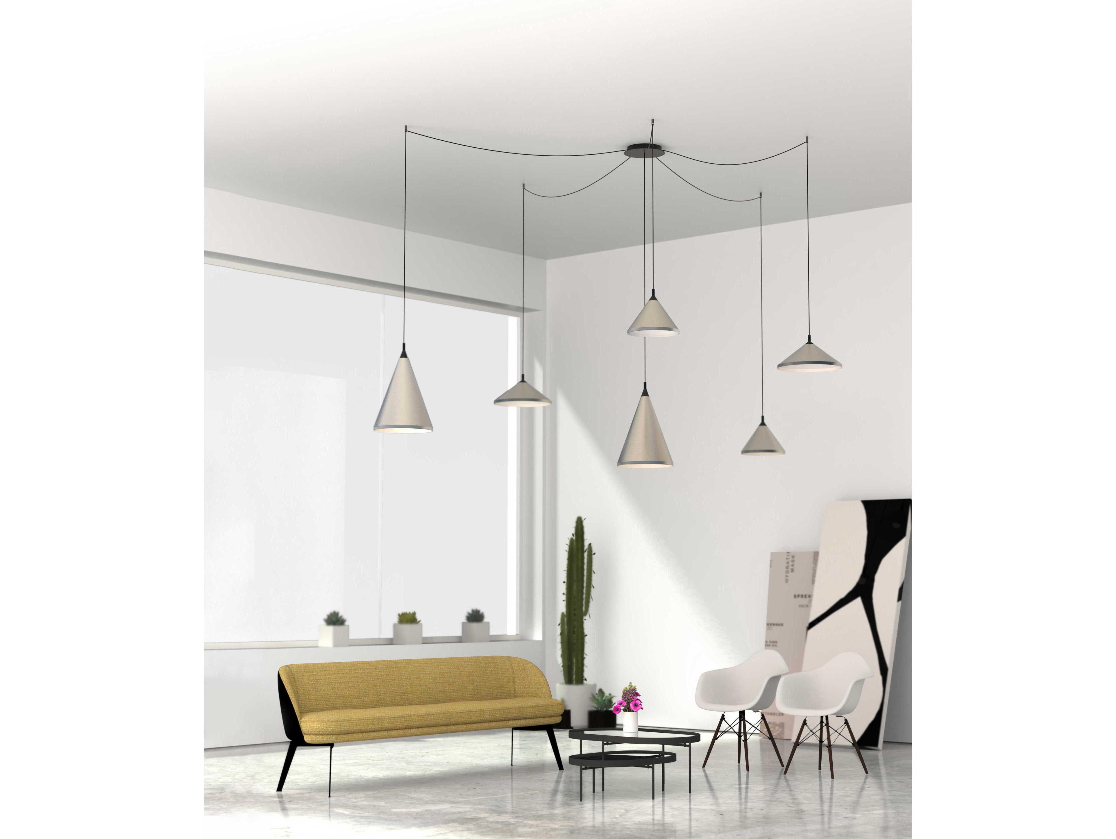 Kuzco Lighting Marquee Black Multi Pendant Canopy System